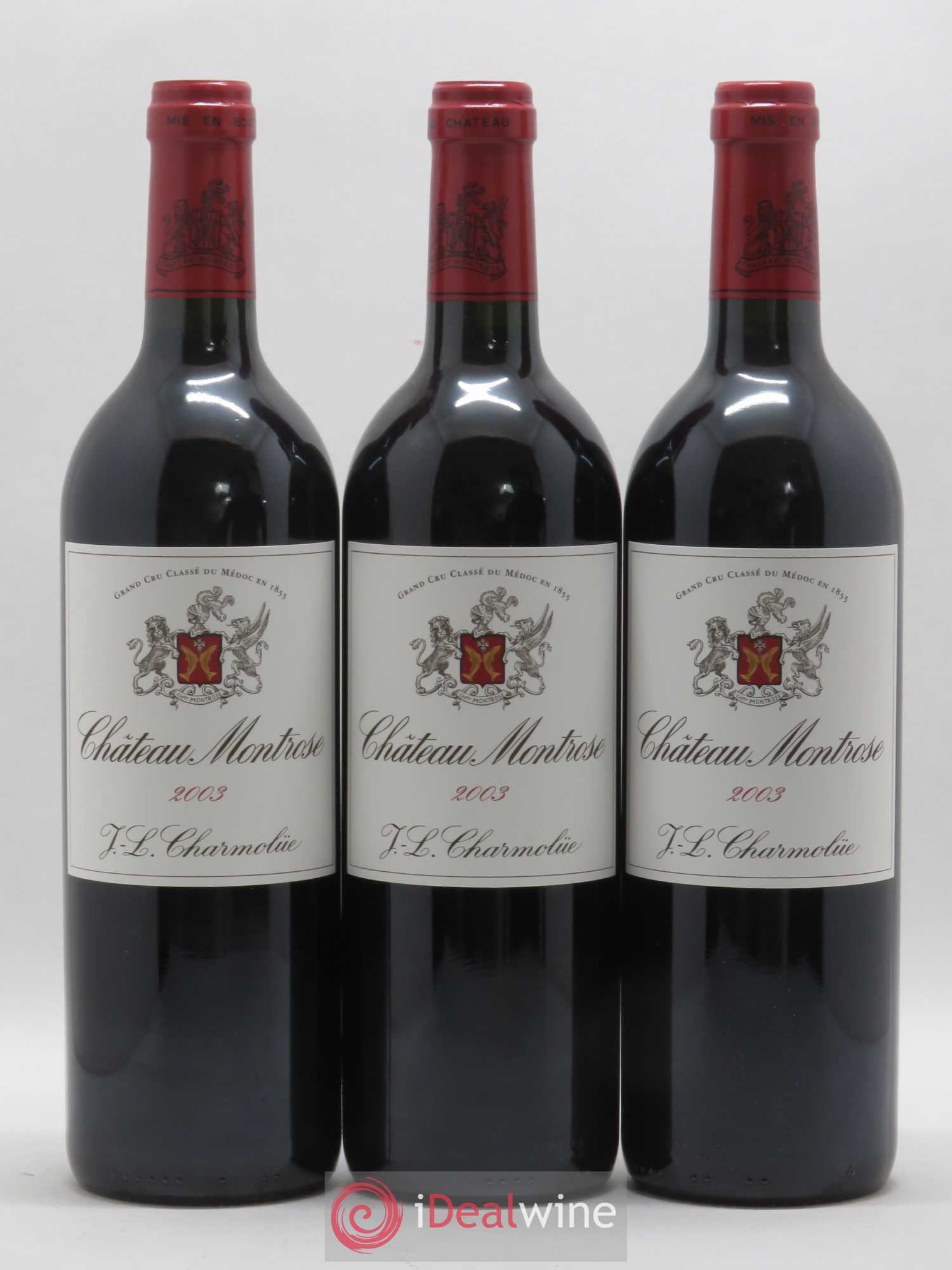 Château Montrose 2ème Grand Cru Classé 2003 - Lot de 3 bouteilles - 0