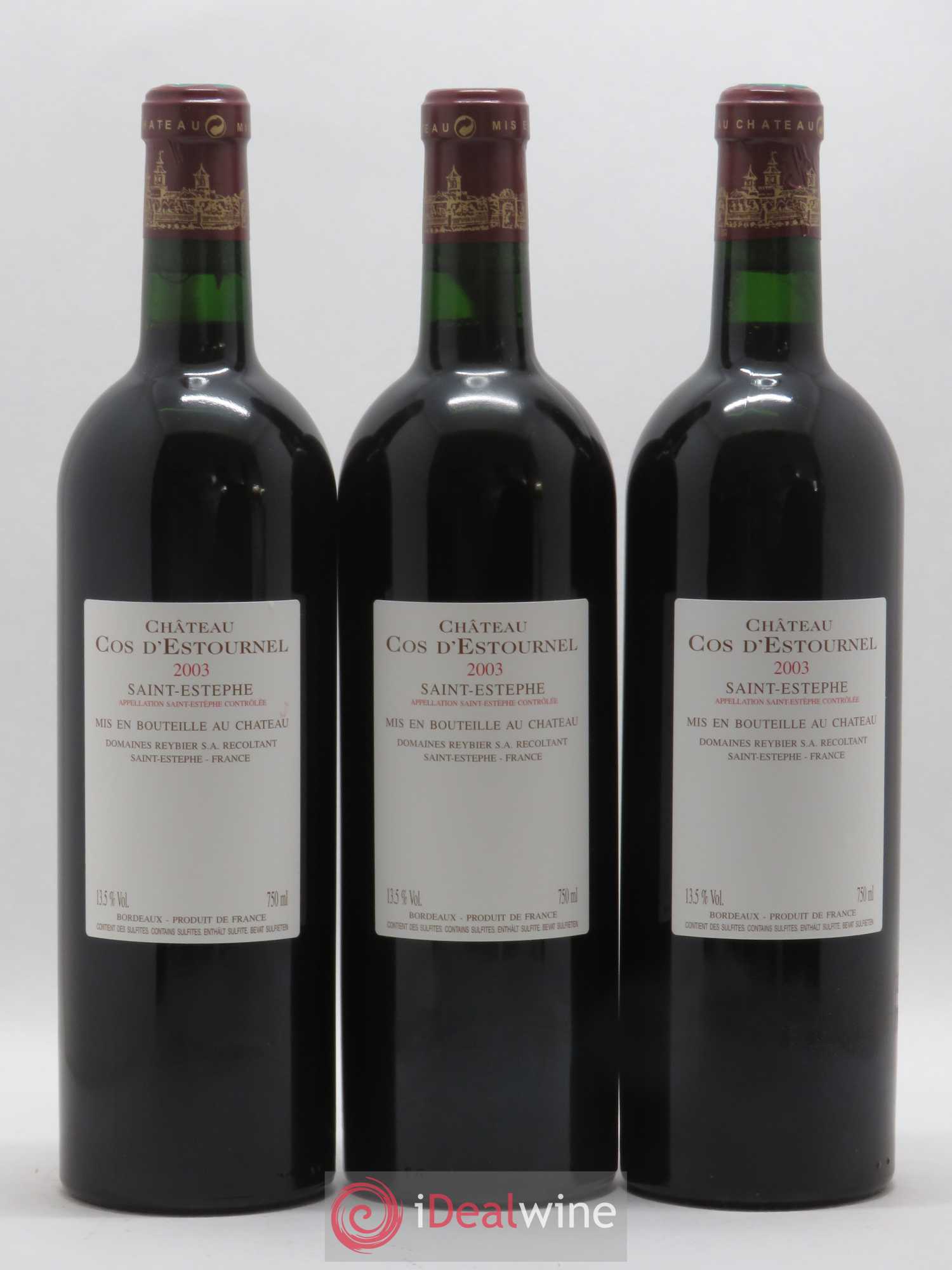 Cos d'Estournel 2ème Grand Cru Classé 2003 - Lot de 6 bouteilles - 2