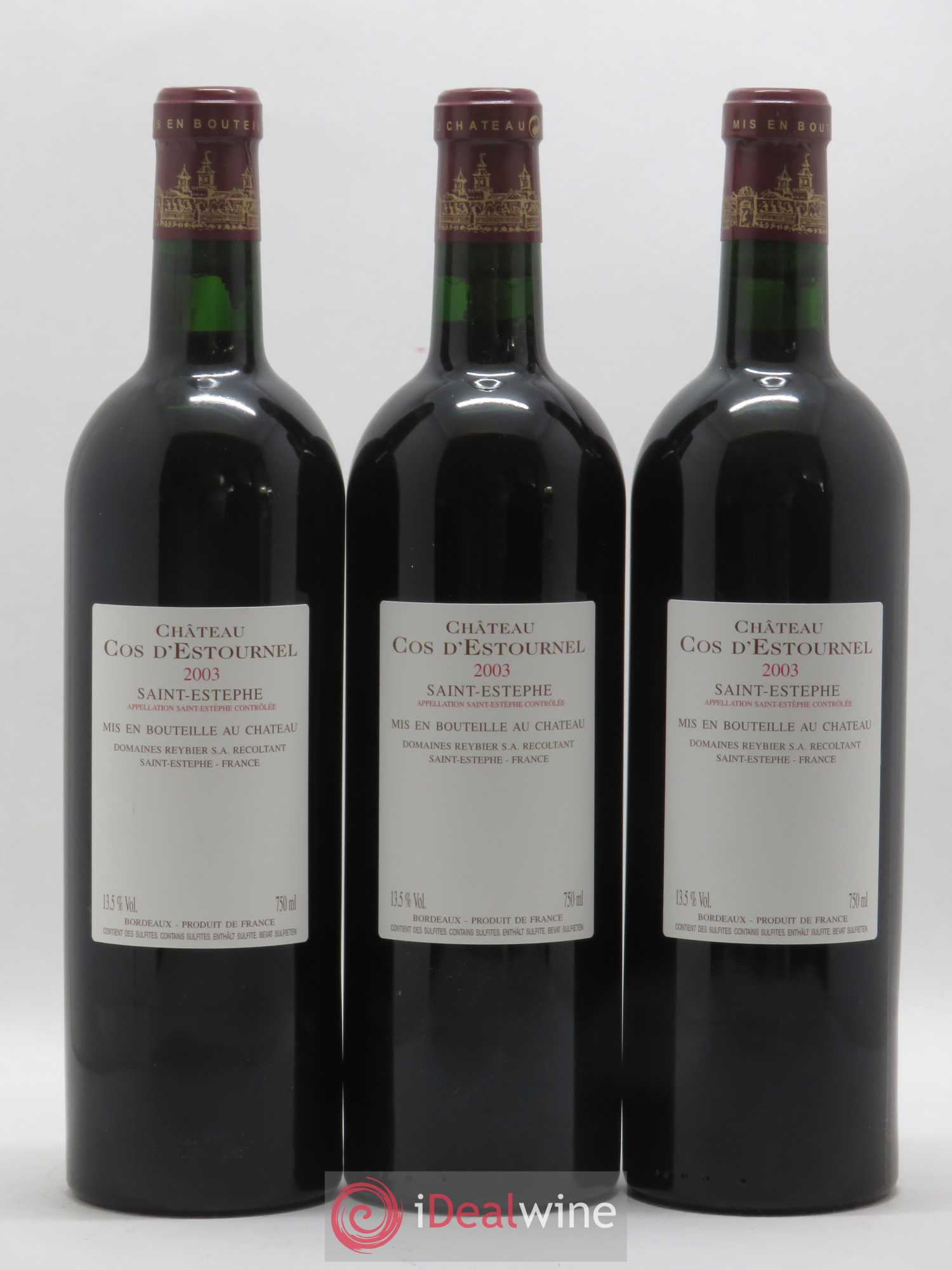 Cos d'Estournel 2ème Grand Cru Classé 2003 - Lot de 6 bouteilles - 4