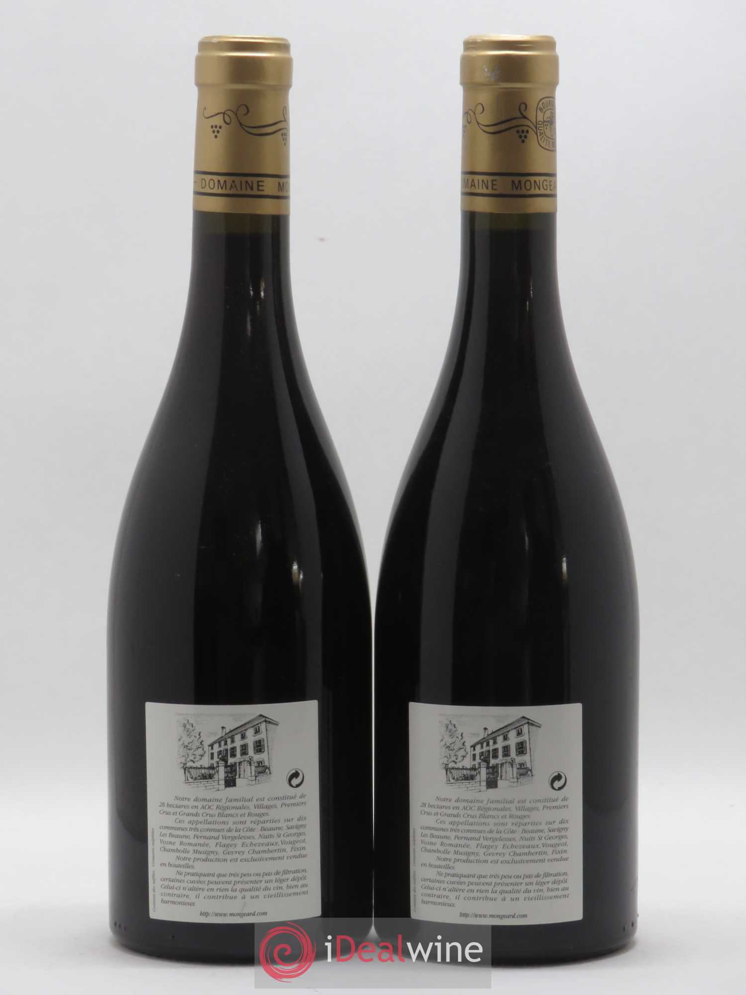 Clos de Vougeot Grand Cru Mongeard-Mugneret (Domaine) 2005 - Lot de 2 bouteilles - 1
