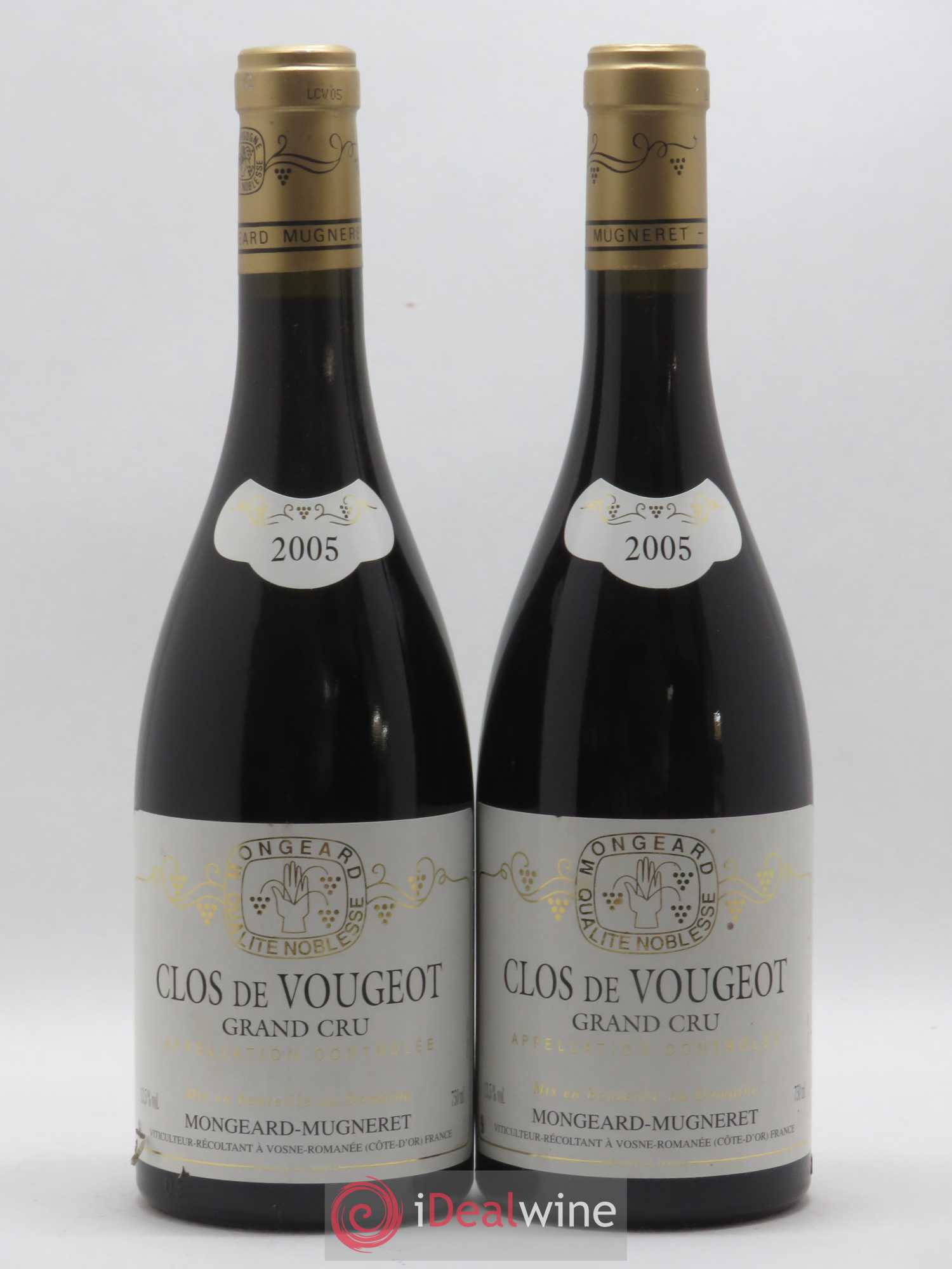 Clos de Vougeot Grand Cru Mongeard-Mugneret (Domaine) 2005 - Lot de 2 bouteilles - 0