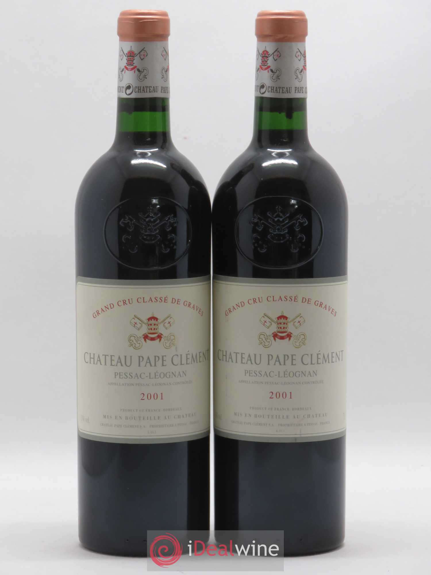 Château Pape Clément Cru Classé de Graves 2001 - Lot de 2 bouteilles - 0