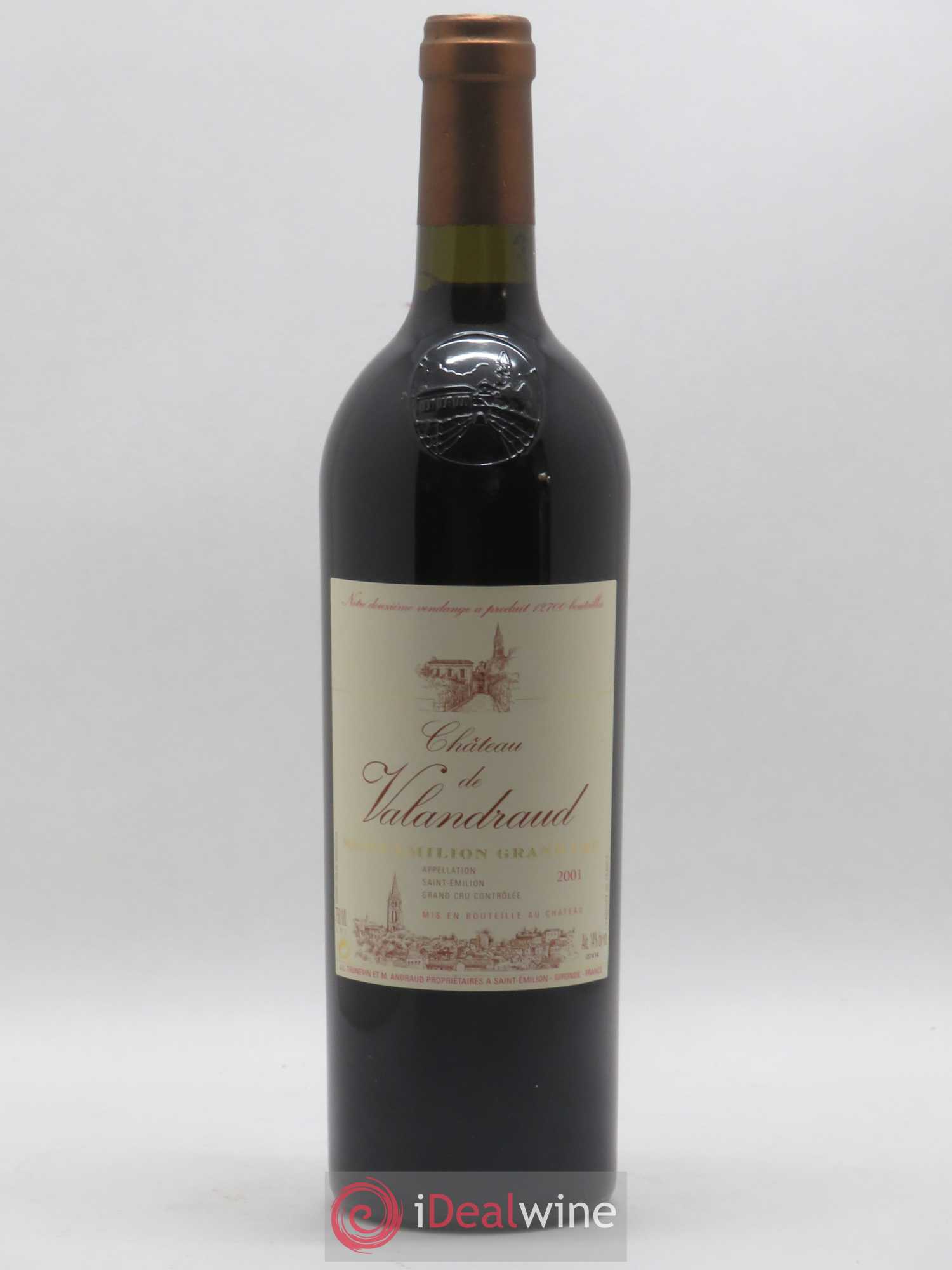 Château de Valandraud 2001 - Lot de 1 bouteille - 0