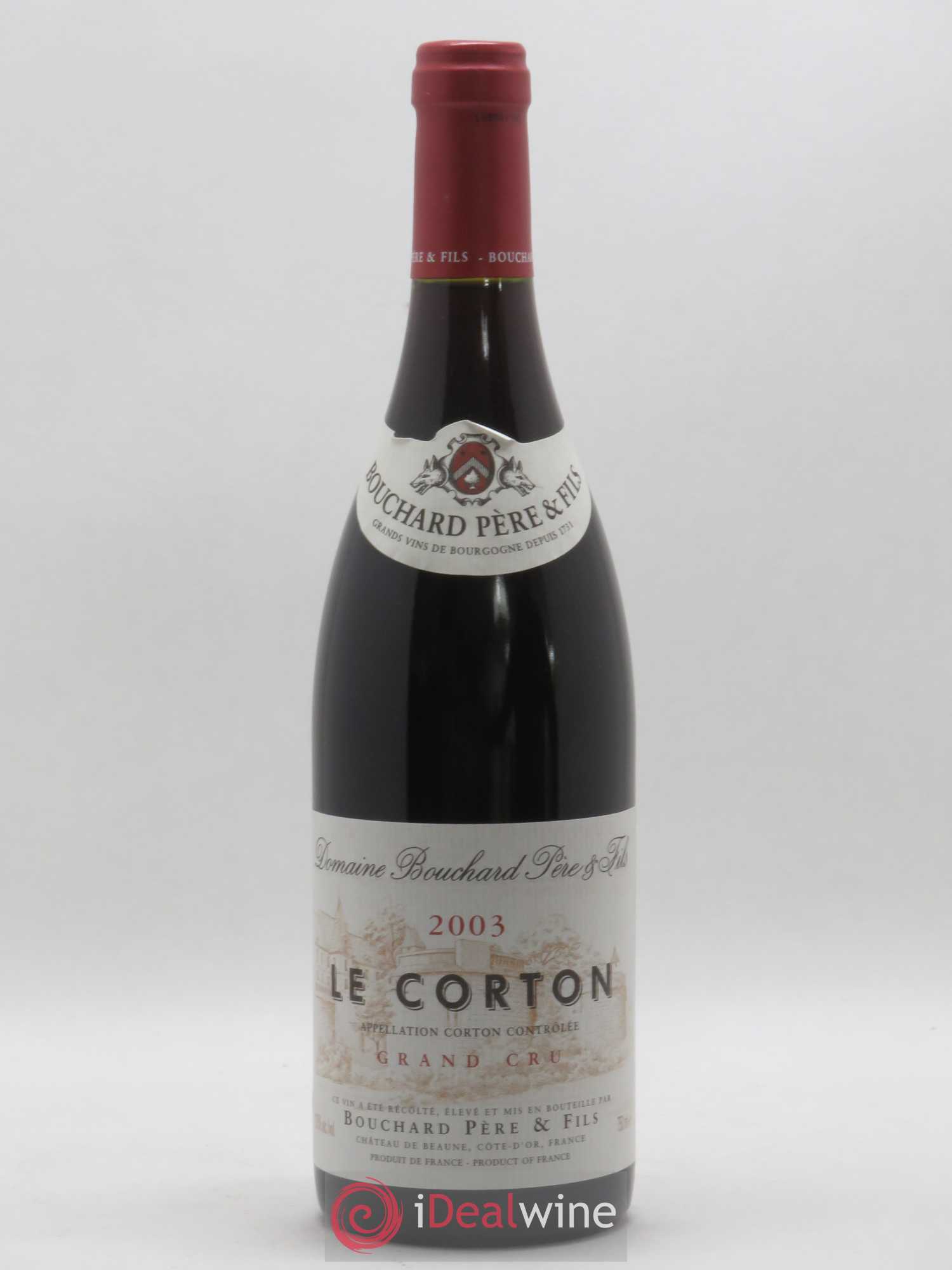 Corton Grand Cru Le Corton Bouchard Père & Fils 2003 - Lot de 1 bouteille - 0
