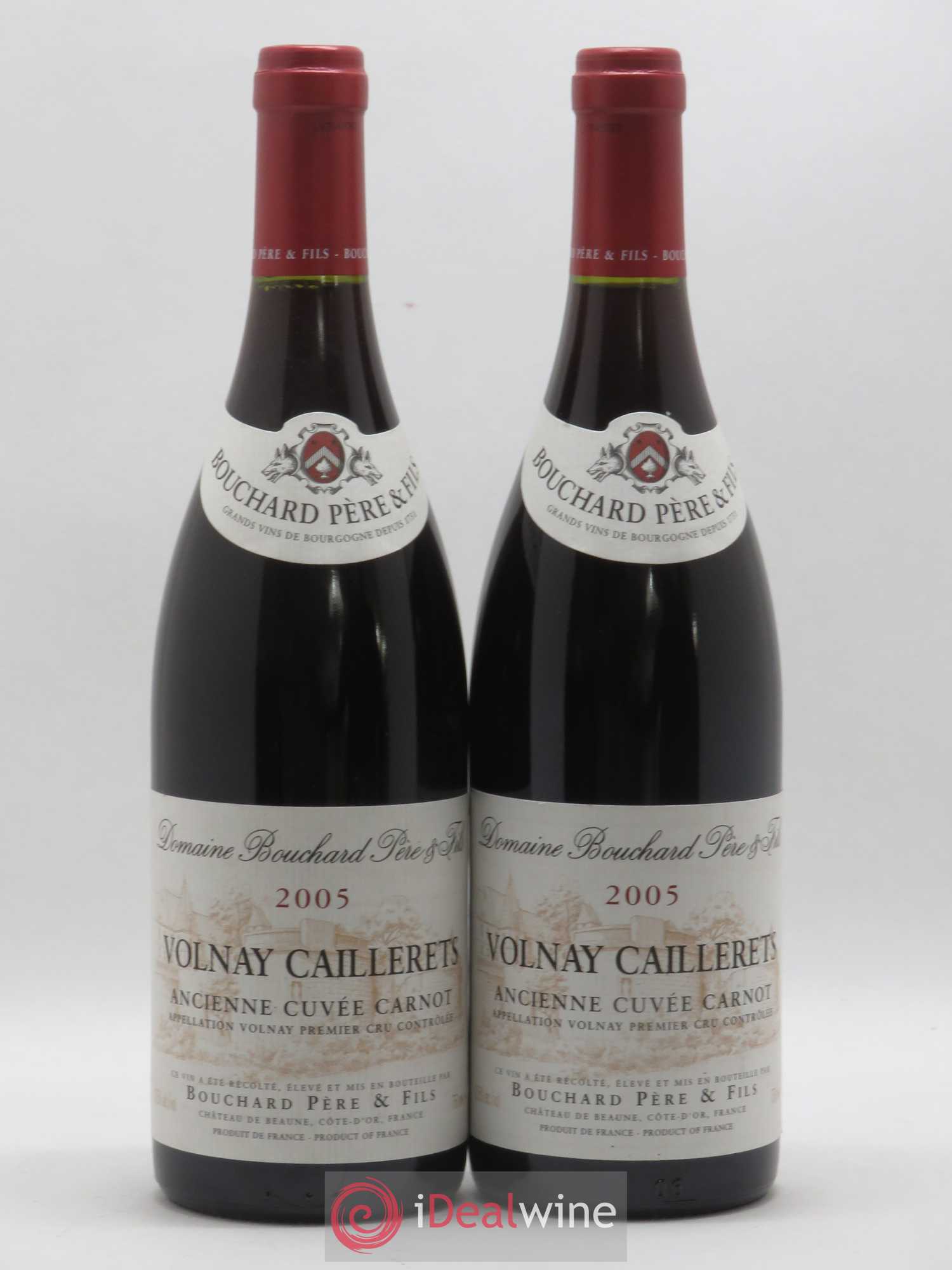Volnay 1er Cru Caillerets - Ancienne Cuvée Carnot Bouchard Père & Fils 2005 - Lot de 2 bouteilles - 0