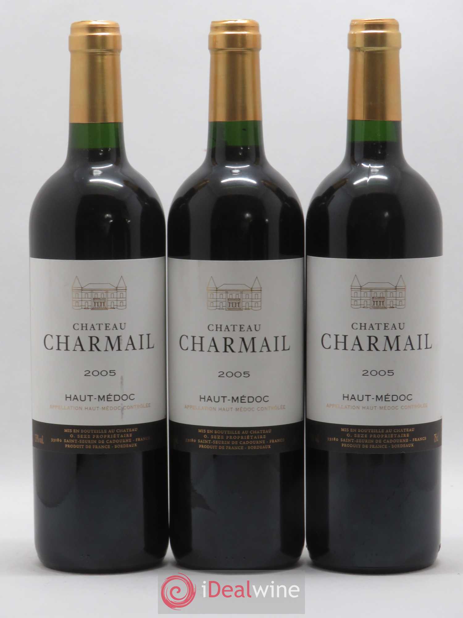 Château Charmail Cru Bourgeois 2005 - Lot de 3 bouteilles - 0