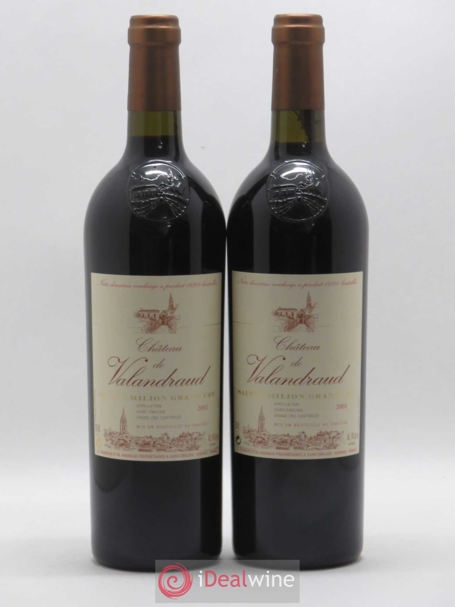 Château de Valandraud 2001 - Posten von 2 Flaschen - 0