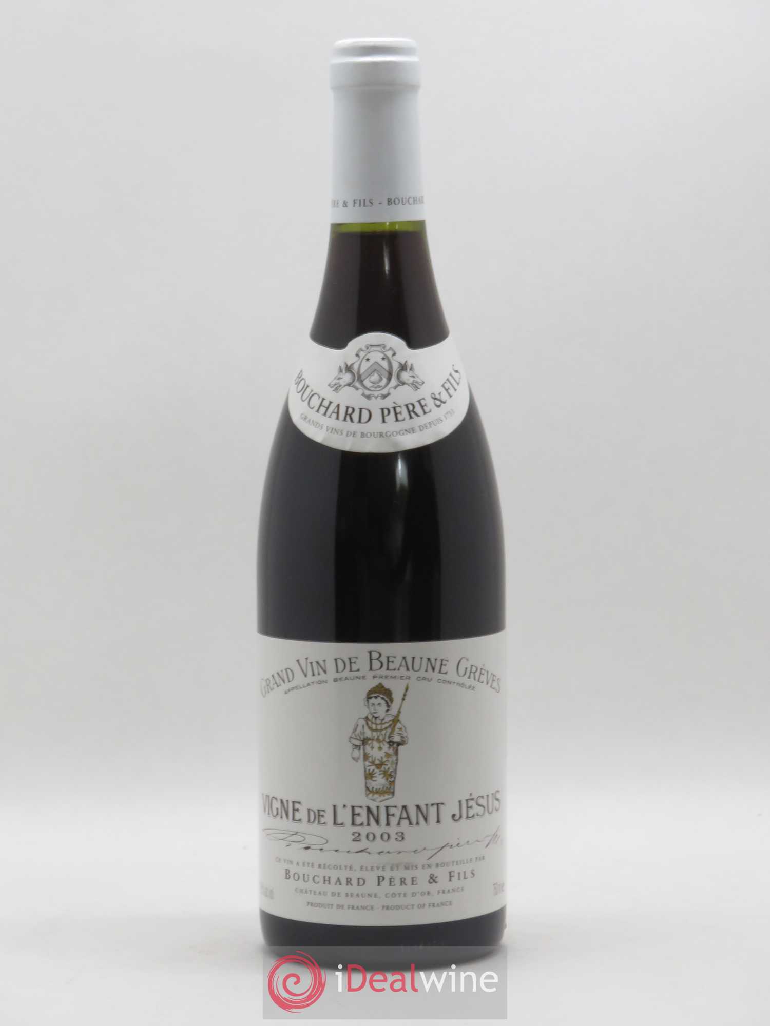 Beaune 1er Cru Grèves - Vigne de l'Enfant Jésus Bouchard Père & Fils 2003 - Lot de 1 bouteille - 0