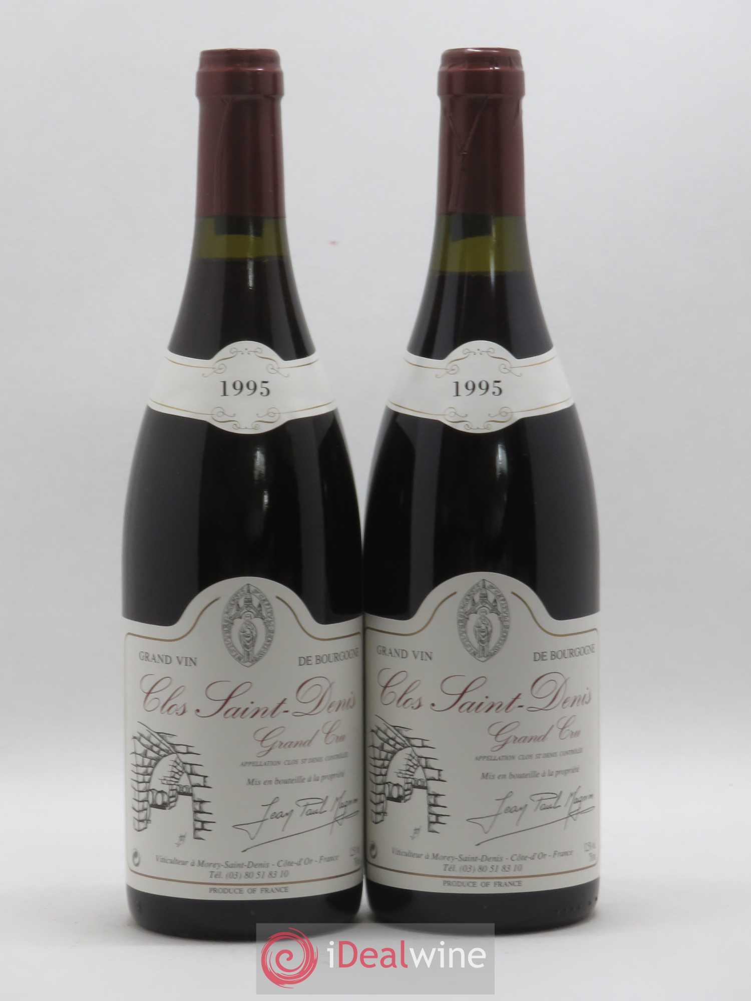 Clos Saint-Denis Grand Cru Jean Paul Magnien 1995 - Lot de 2 bouteilles - 0