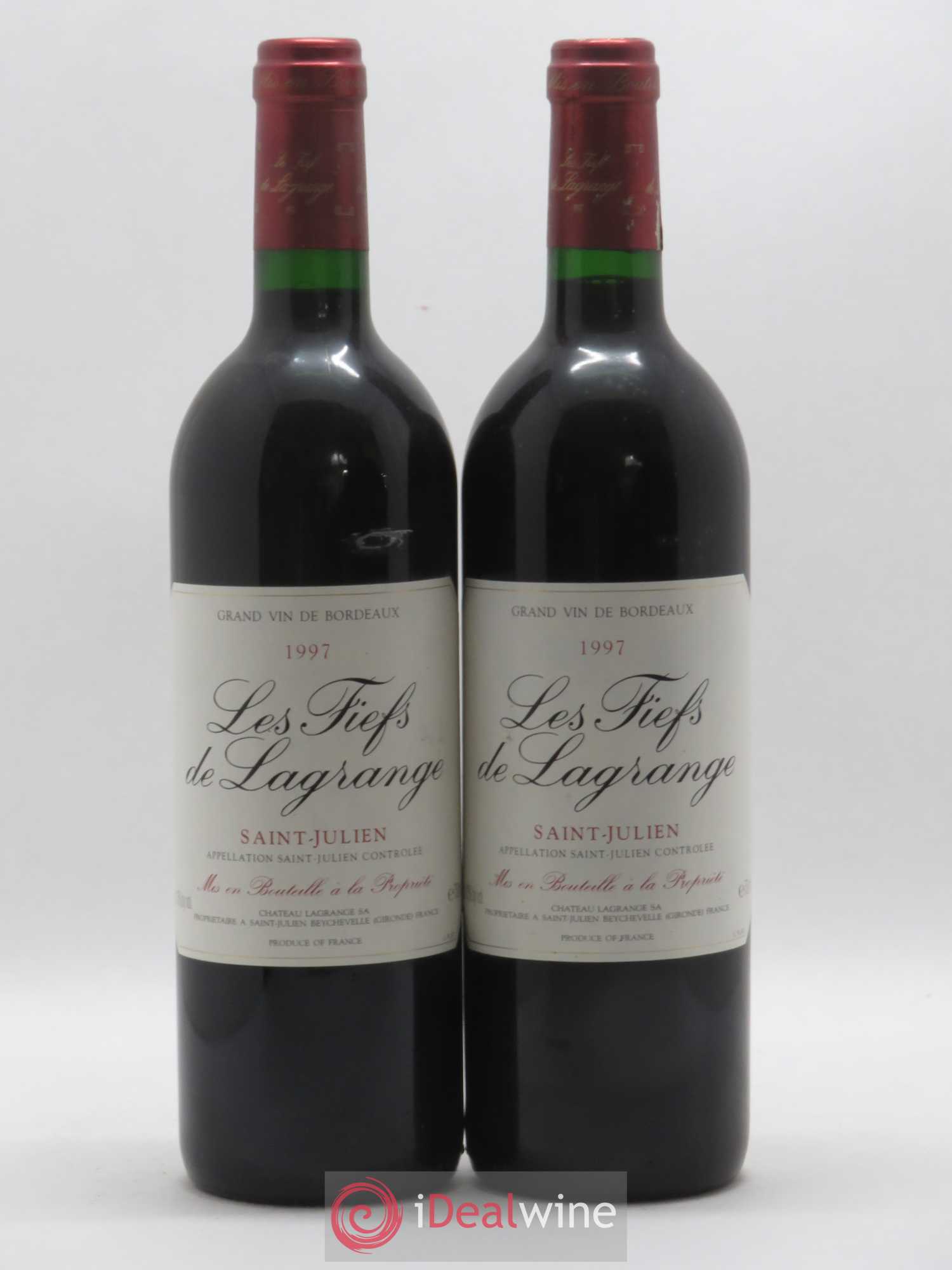 Les Fiefs de Lagrange Second Vin 1997 - Lot de 2 bouteilles - 0