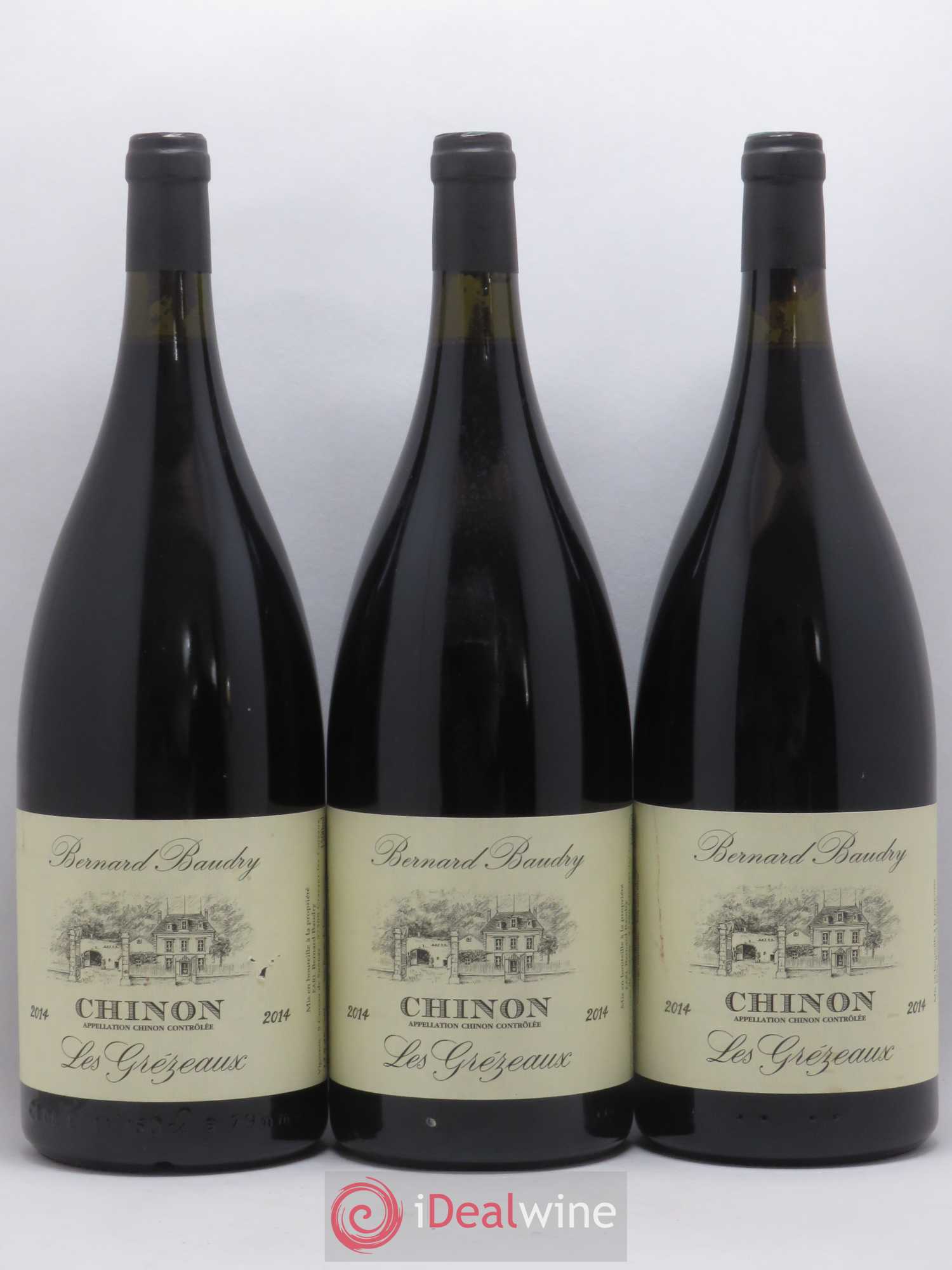 Chinon Les Grézeaux Bernard Baudry 2014 - Lot de 3 magnums - 0