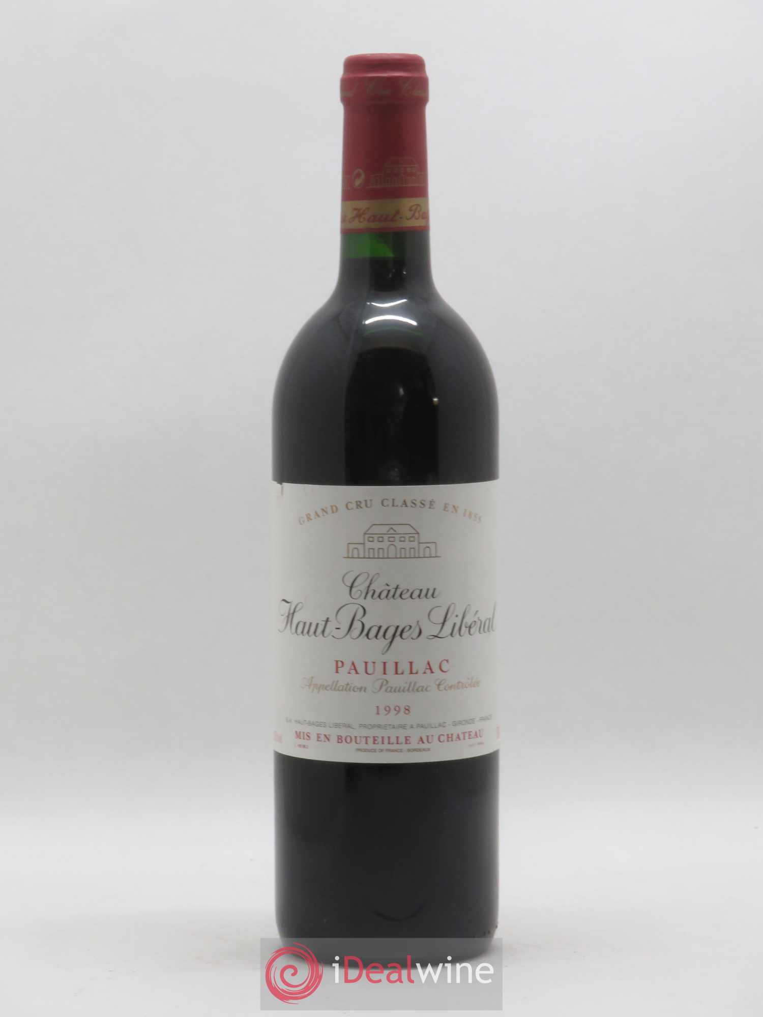 Château Haut Bages Libéral 5ème Grand Cru Classé 1998 - Lot de 1 bouteille - 0