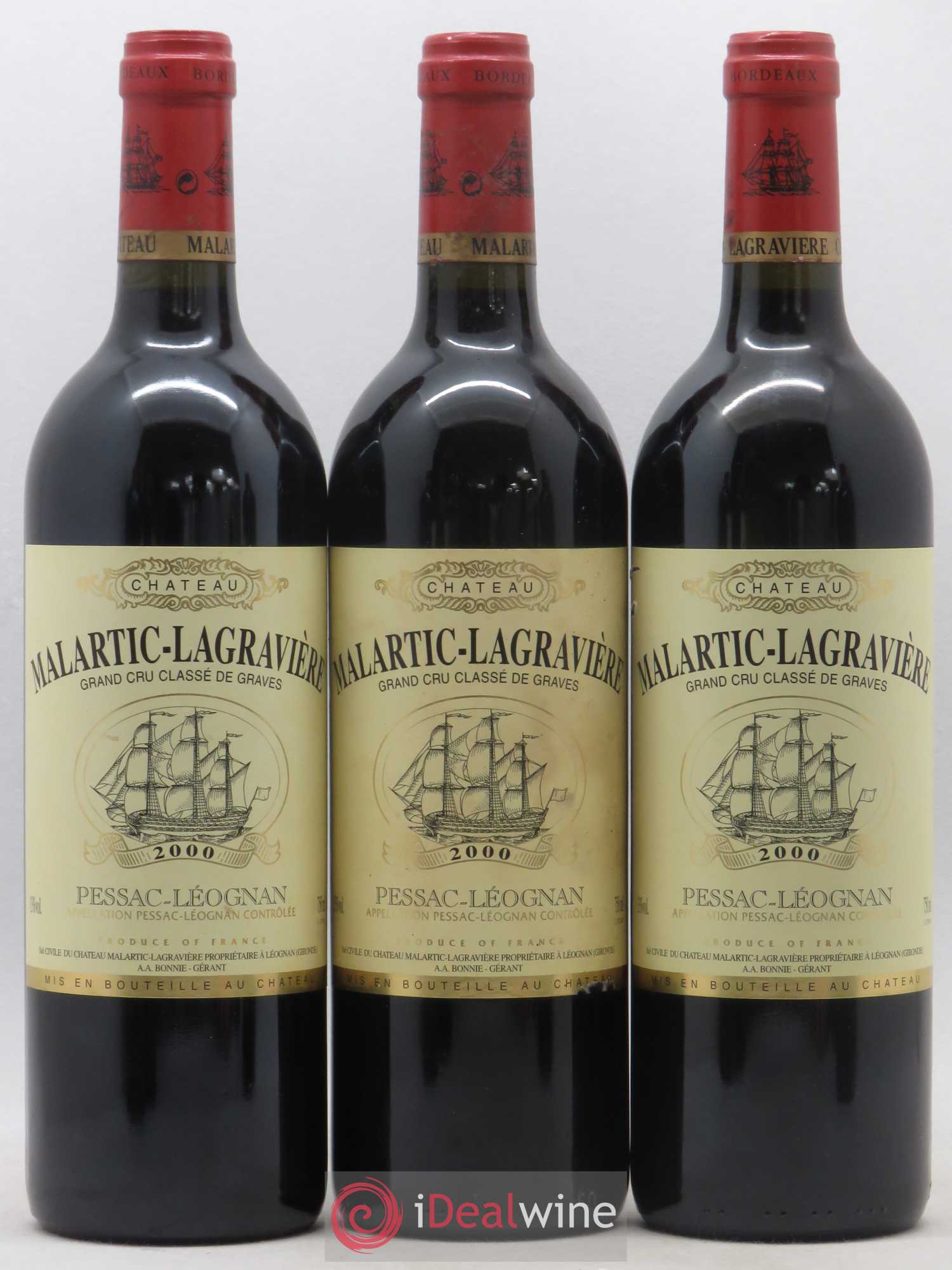 Château Malartic-Lagravière Cru Classé de Graves 2000 - Lot de 6 bouteilles - 2