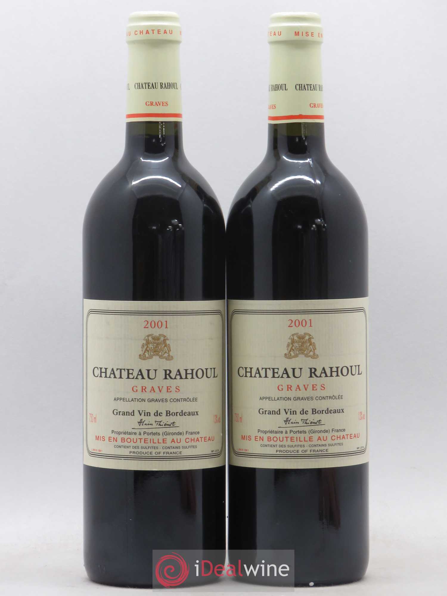 Château Rahoul (sans prix de réserve) 2001 - Lot de 2 bouteilles - 0