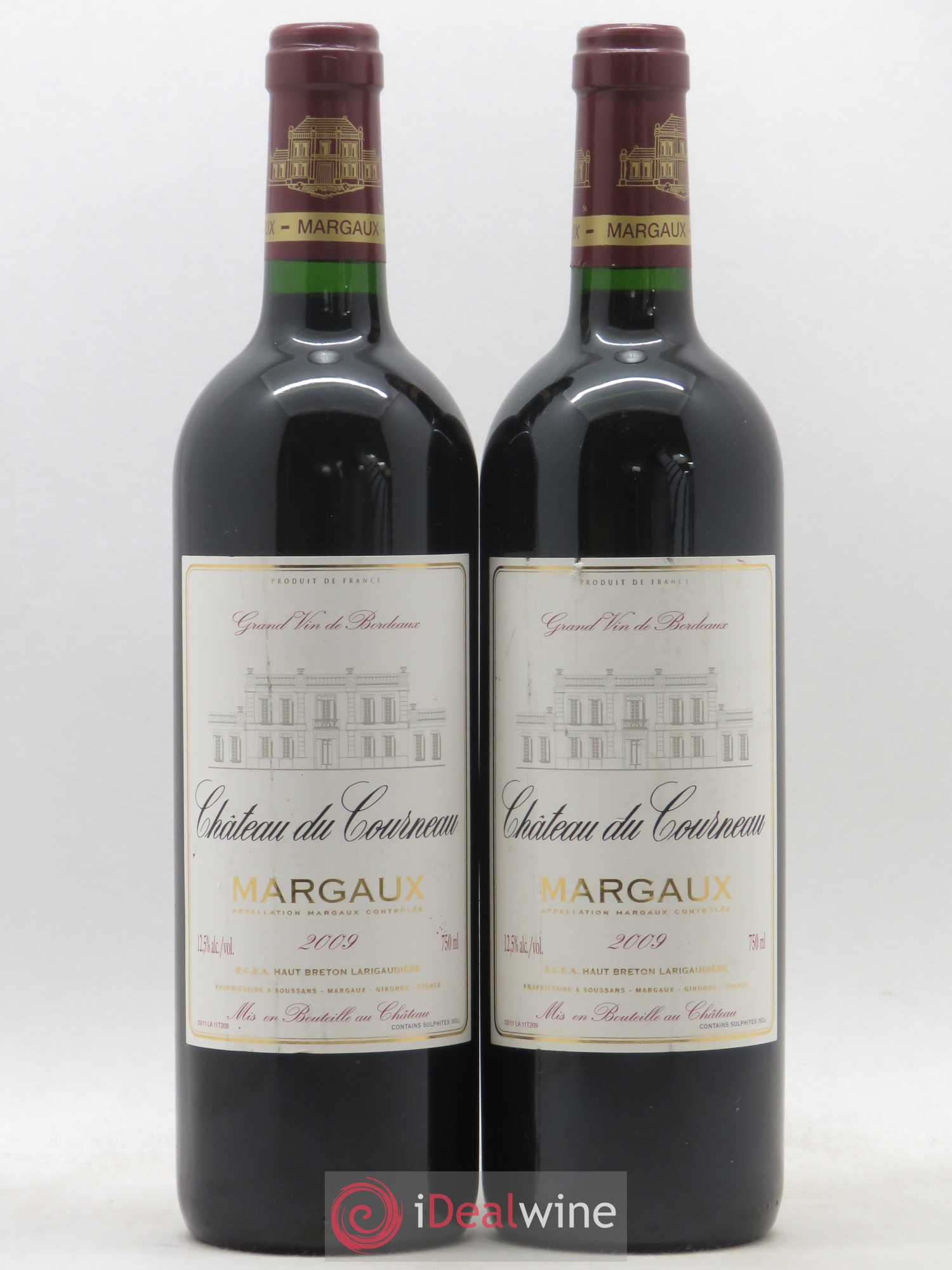 Bordeaux Margaux Château de Courneau 2009 - Posten von 2 Flaschen - 0