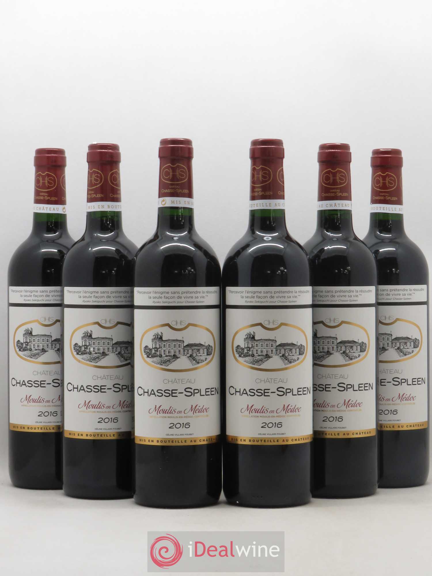 Château Chasse Spleen 2016 - Lot de 6 bouteilles - 0