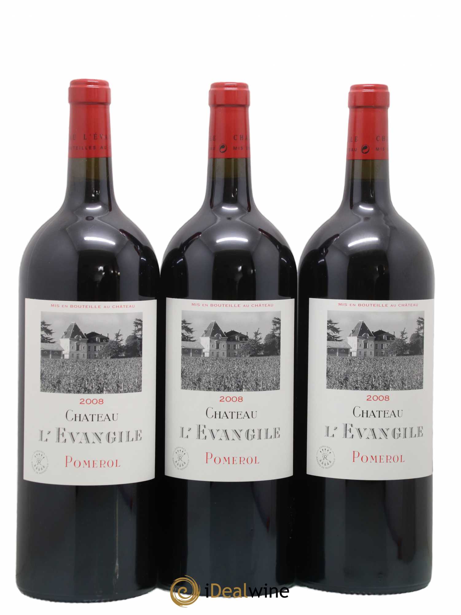Château l' Évangile 2008 - Lot de 3 magnums - 0
