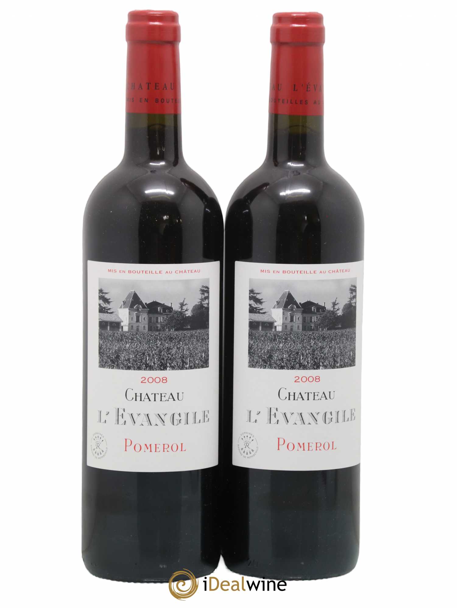 Château l' Évangile 2008 - Lot de 2 bouteilles - 0