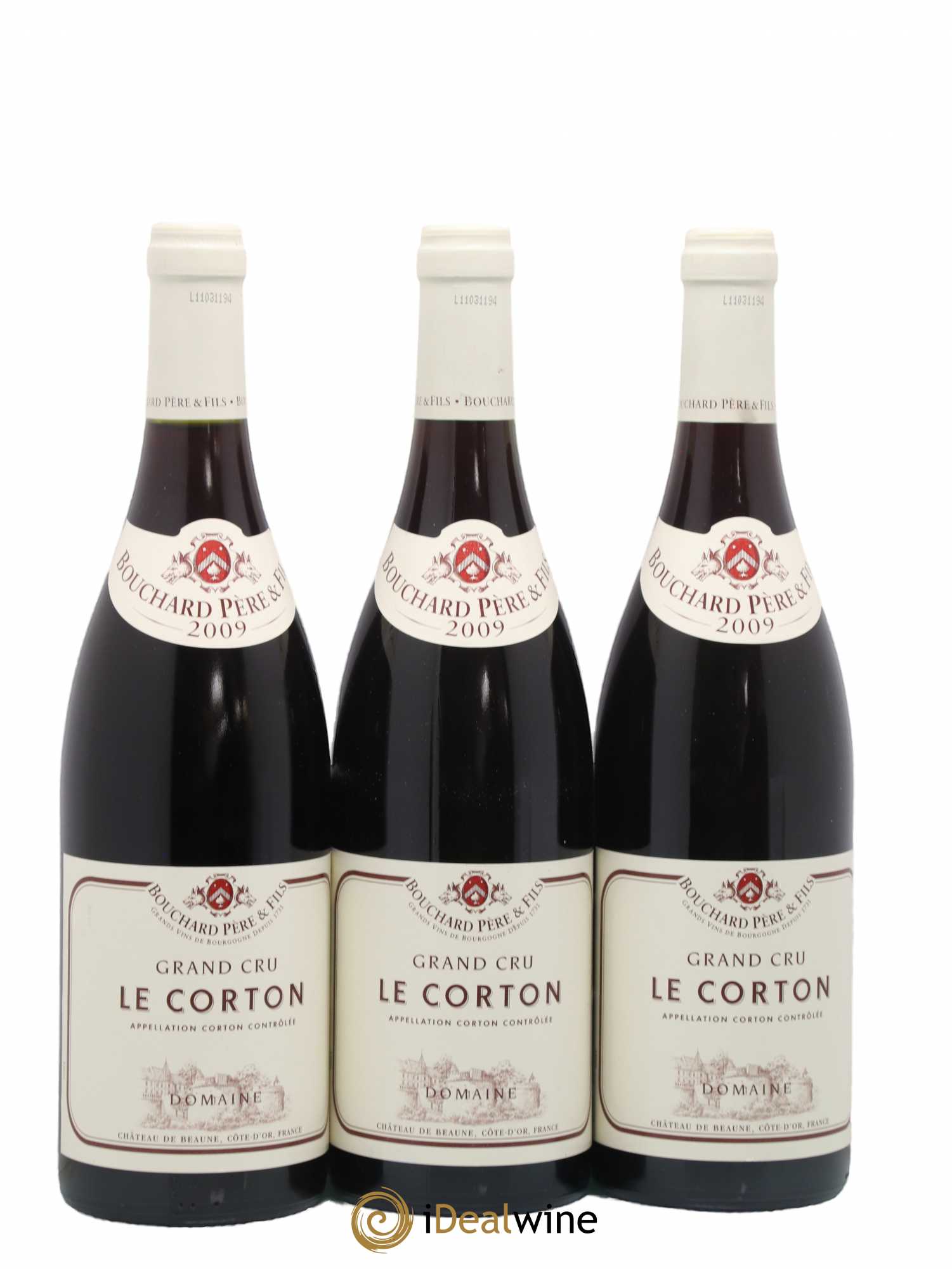Corton Grand Cru Le Corton Bouchard Père & Fils 2009 - Lot de 3 bouteilles - 0