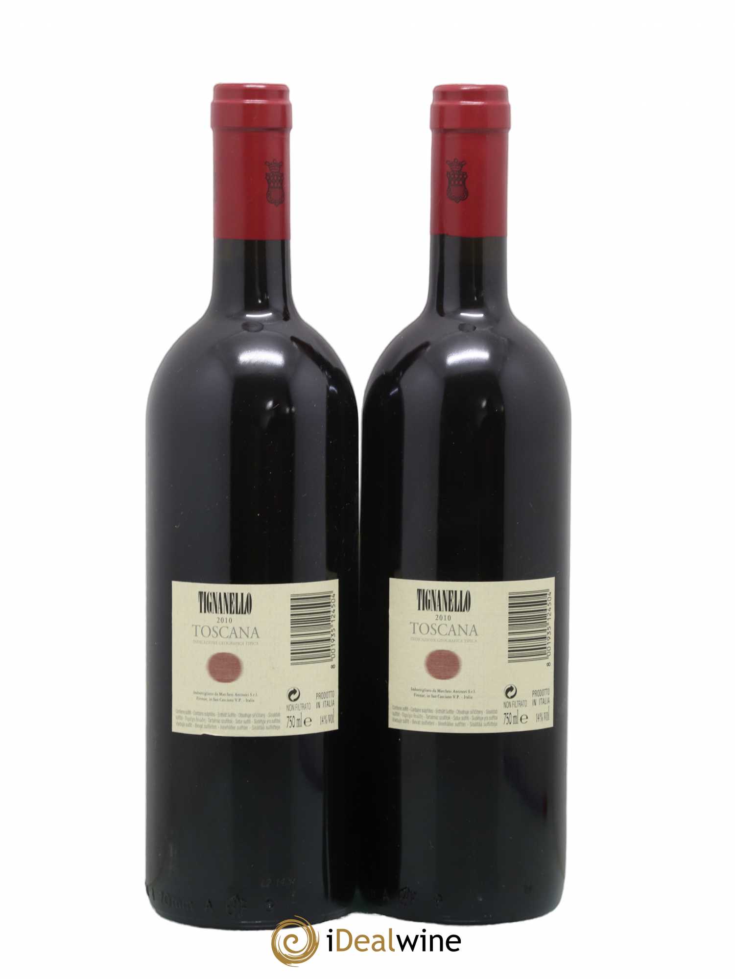 Toscana IGT Tignanello Tenuta Tignanello - Marchesi Antinori 2010 - Lot de 2 bouteilles - 1