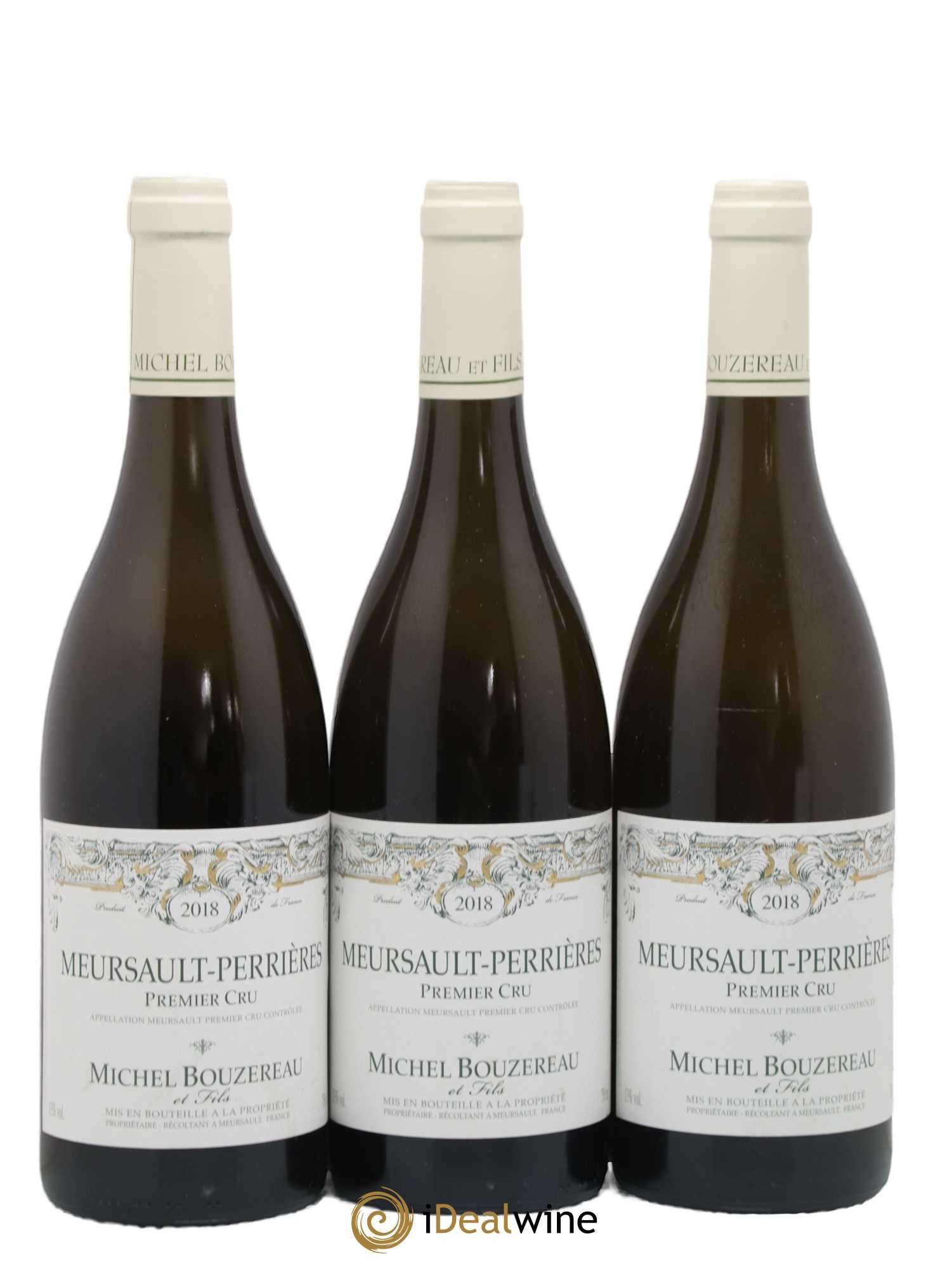 Meursault 1er Cru Perrières Michel Bouzereau et Fils (Domaine) 2018 - Lot de 3 bouteilles - 0
