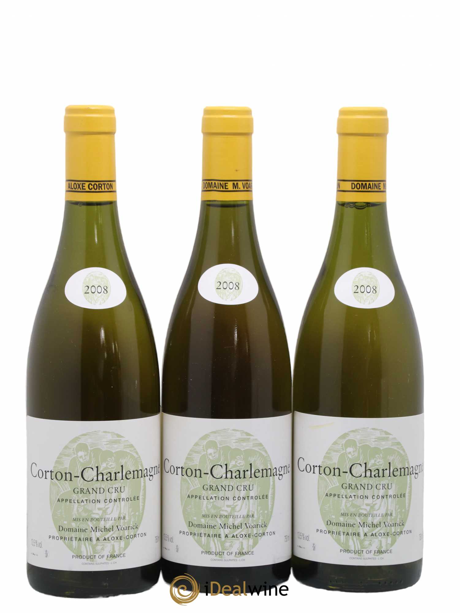 Corton-Charlemagne Grand Cru Michel Voarick 2008 - Lot de 3 bouteilles - 0