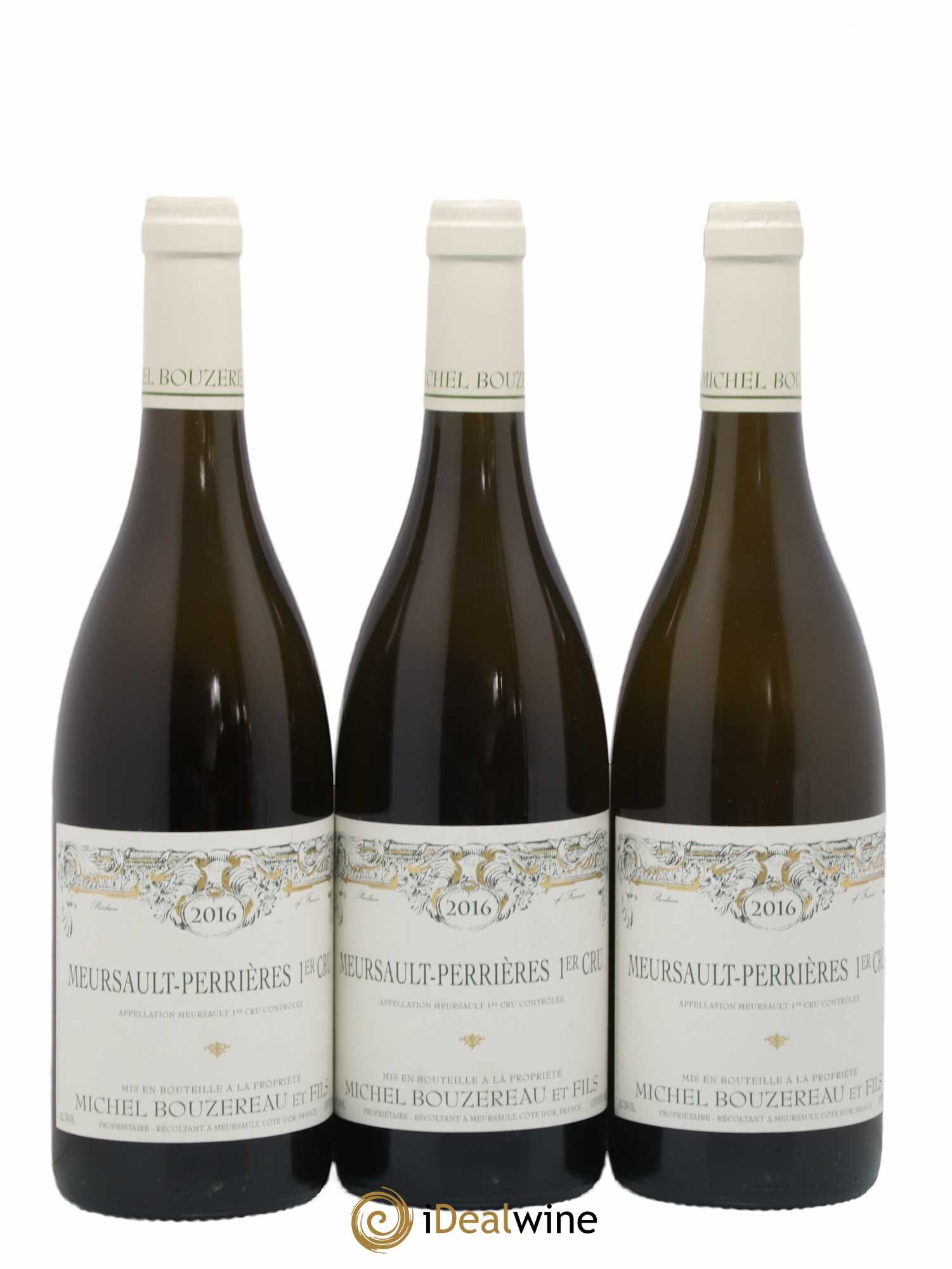 Meursault 1er Cru Perrières Michel Bouzereau et Fils (Domaine) 2016 - Lot de 3 bouteilles - 0