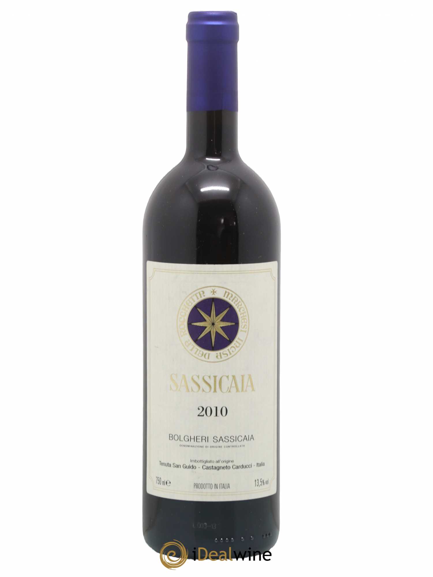 Bolgheri DOC Sassicaia Tenuta San Guido 2010 - Lot de 1 bouteille - 0