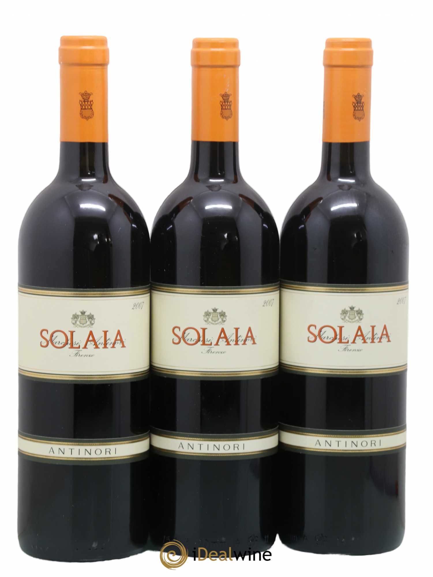 Toscana IGT Solaia Tenuta Tignanello - Marchesi Antinori 2007 - Lot de 3 bouteilles - 0