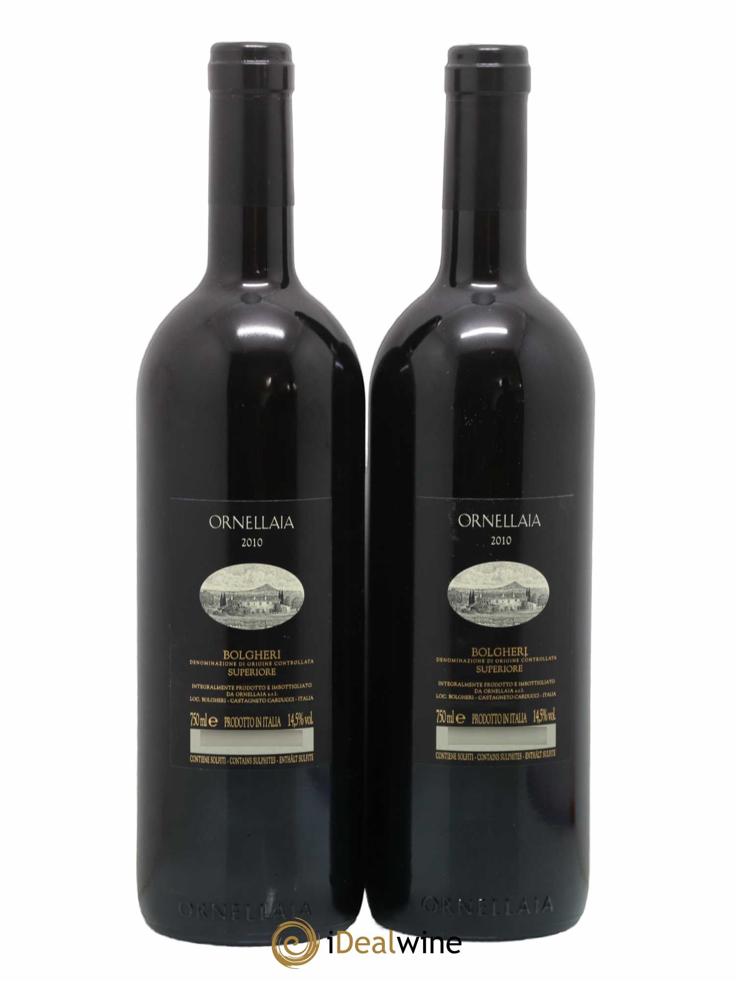 Bolgheri DOC Superiore Ornellaia Tenuta Dell'Ornellaia - Frescobaldi 2010 - Lot de 2 bouteilles - 1