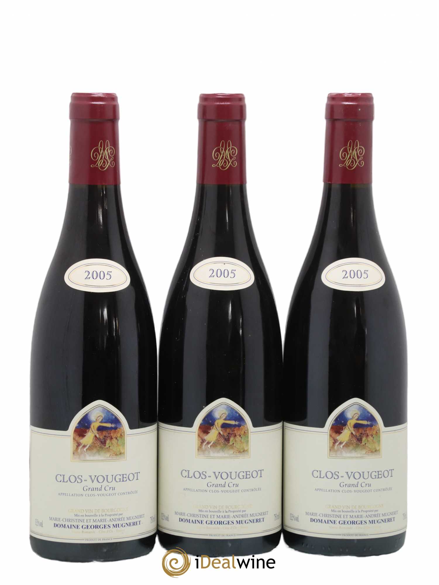 Clos de Vougeot Grand Cru Mugneret-Gibourg (Domaine) 2005 - Lot de 3 bouteilles - 0
