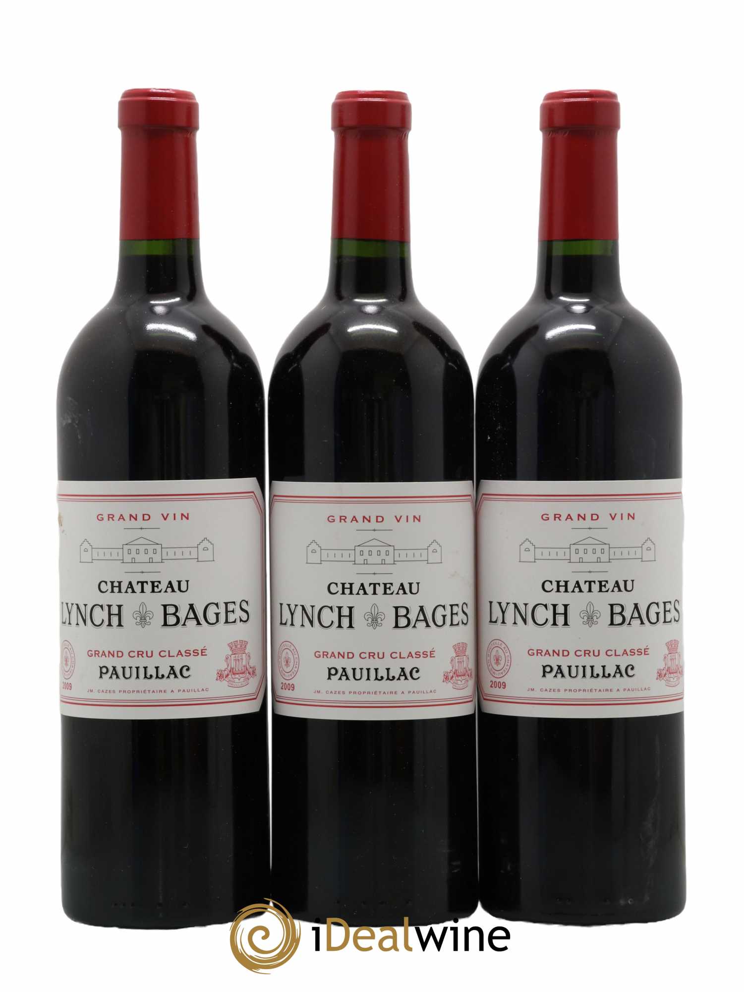 Château Lynch Bages 5ème Grand Cru Classé 2009 - Lot de 3 bouteilles - 0