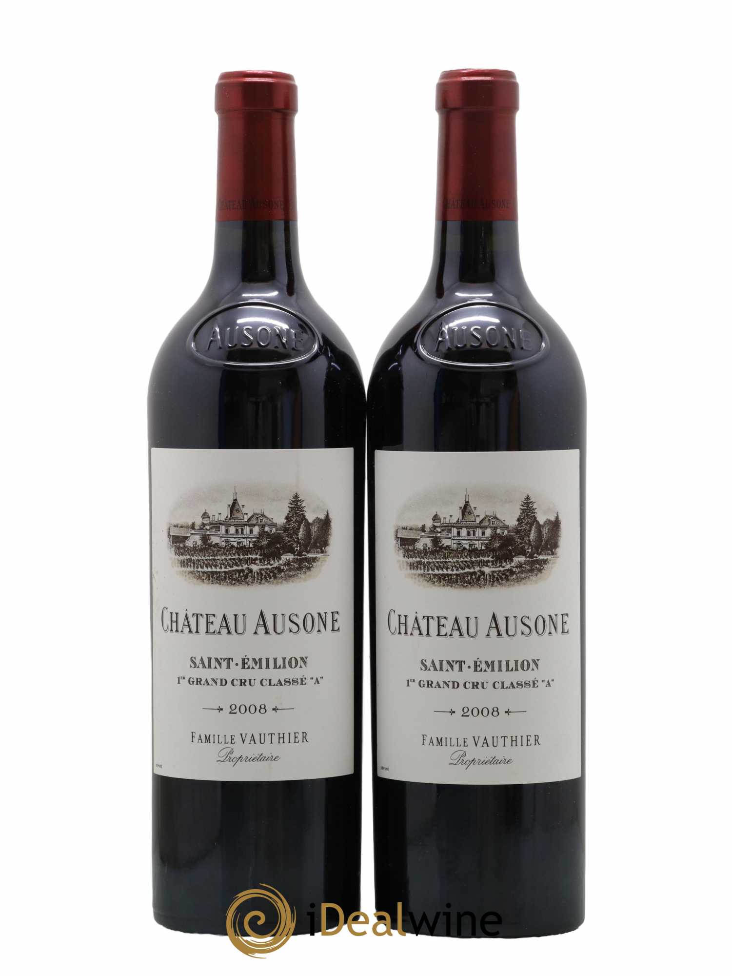 Château Ausone 1er Grand Cru Classé A 2008 - Lot de 2 bouteilles - 0