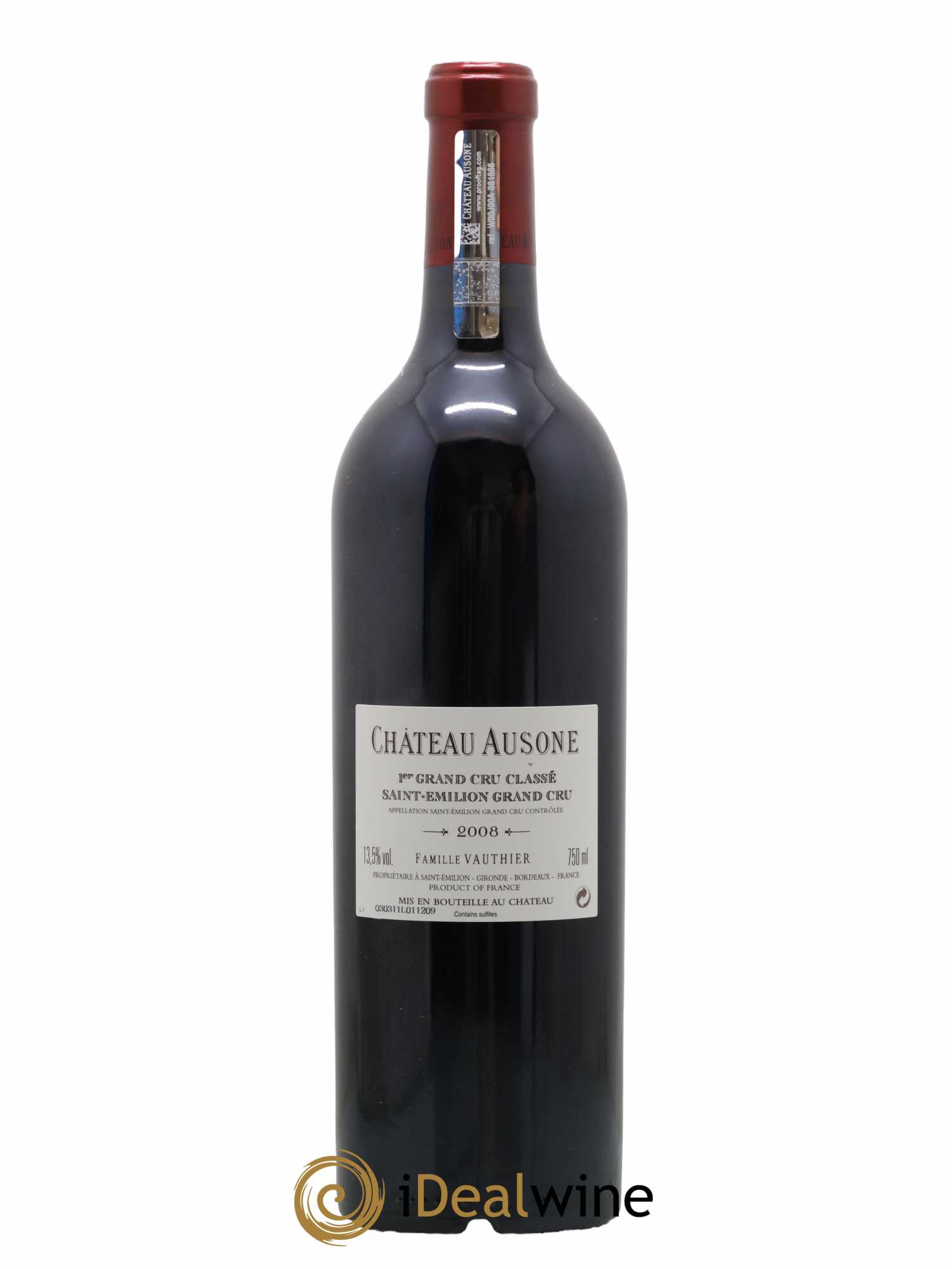 Château Ausone 1er Grand Cru Classé A 2008 - Lot of 1 bottle - 1