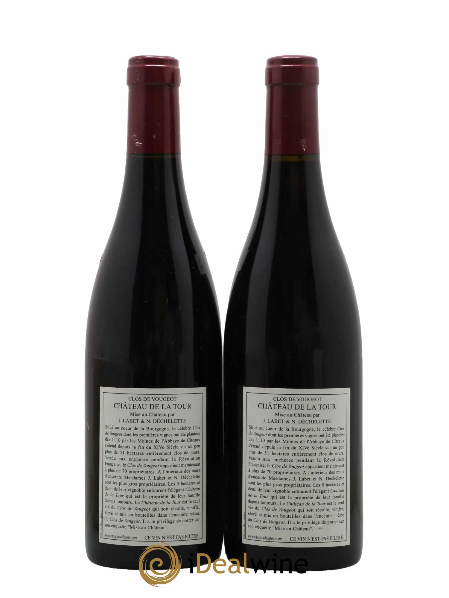 Clos de Vougeot Grand Cru Vieilles Vignes Château de La Tour 2005 - Lot de 1 bouteille - 1