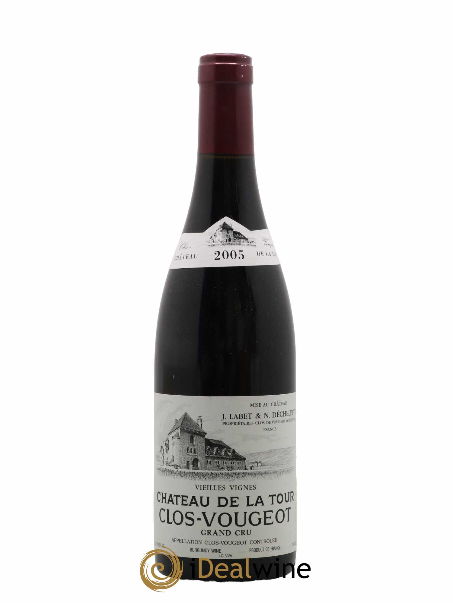 Clos de Vougeot Grand Cru Vieilles Vignes Château de La Tour 2005 - Lot de 1 bouteille - 0
