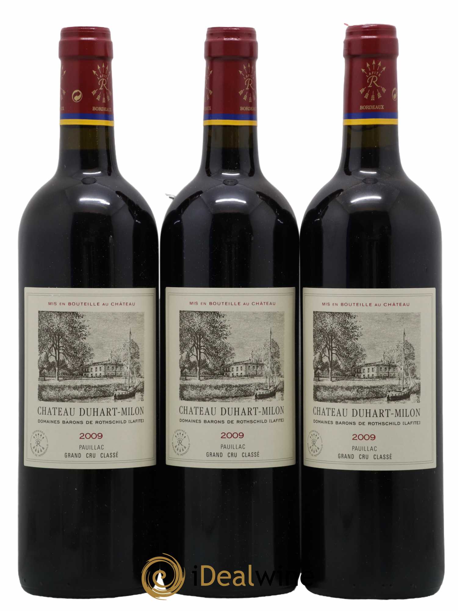 Château Duhart-Milon 4ème Grand Cru Classé 2009 - Lot de 3 bouteilles - 0
