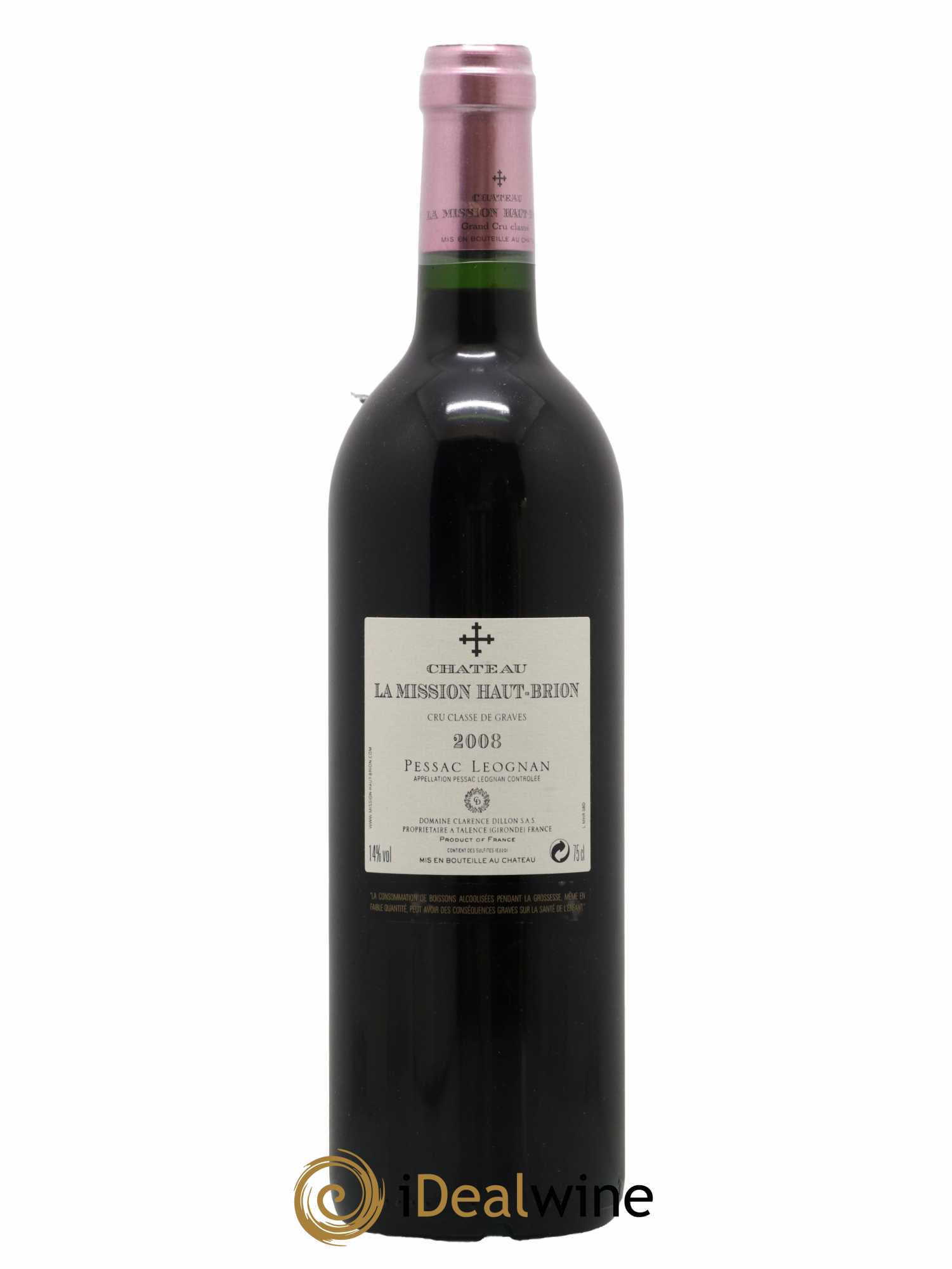 Château la Mission Haut-Brion Cru Classé de Graves 2008 - Lot de 1 bouteille - 1