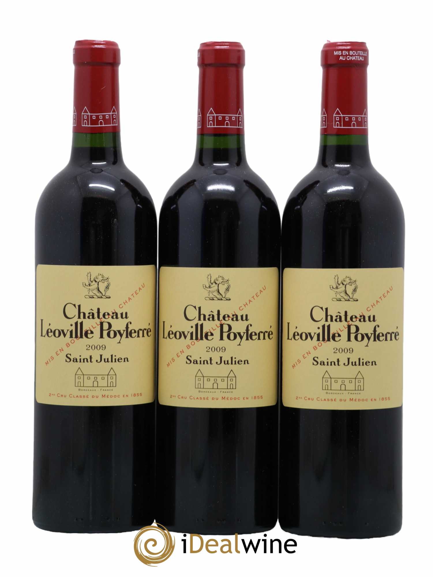 Château Léoville Poyferré 2ème Grand Cru Classé 2009 - Lot de 3 bouteilles - 0