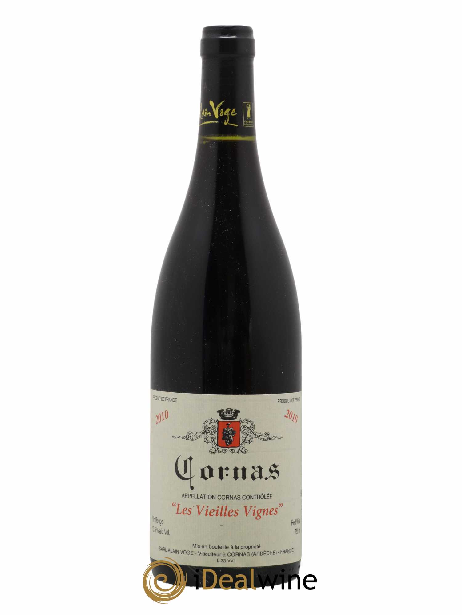 Cornas Les Vieilles Vignes Alain Voge (Domaine) 2010 - Lot de 1 bouteille - 0