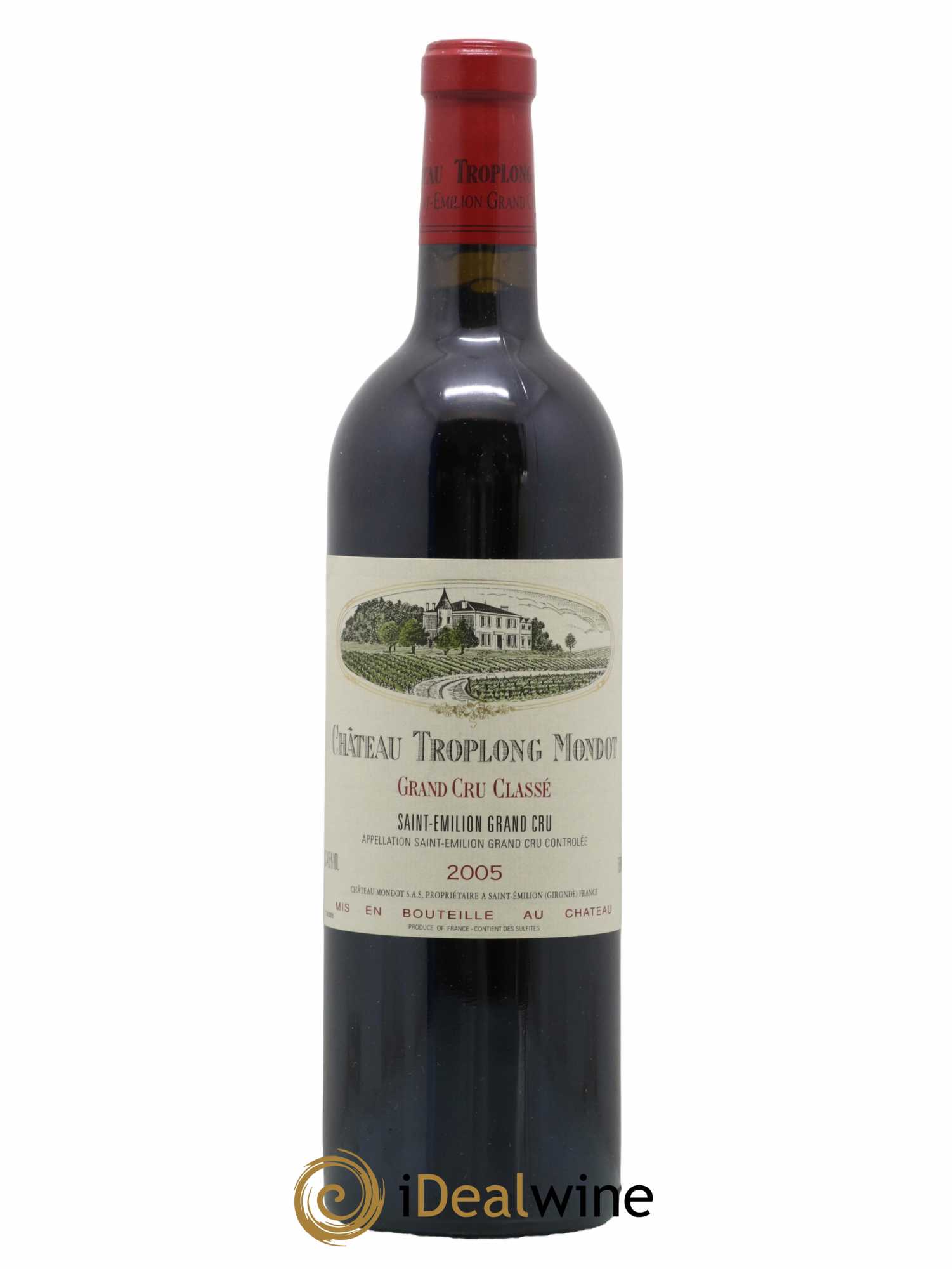 Château Troplong Mondot 1er Grand Cru Classé B 2005 - Lot de 1 bouteille - 0