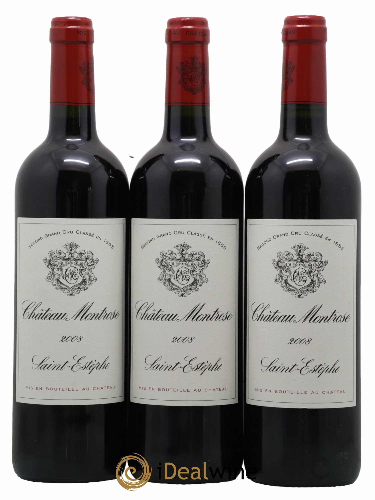 Château Montrose 2ème Grand Cru Classé 2008 - Lot de 3 bouteilles - 0