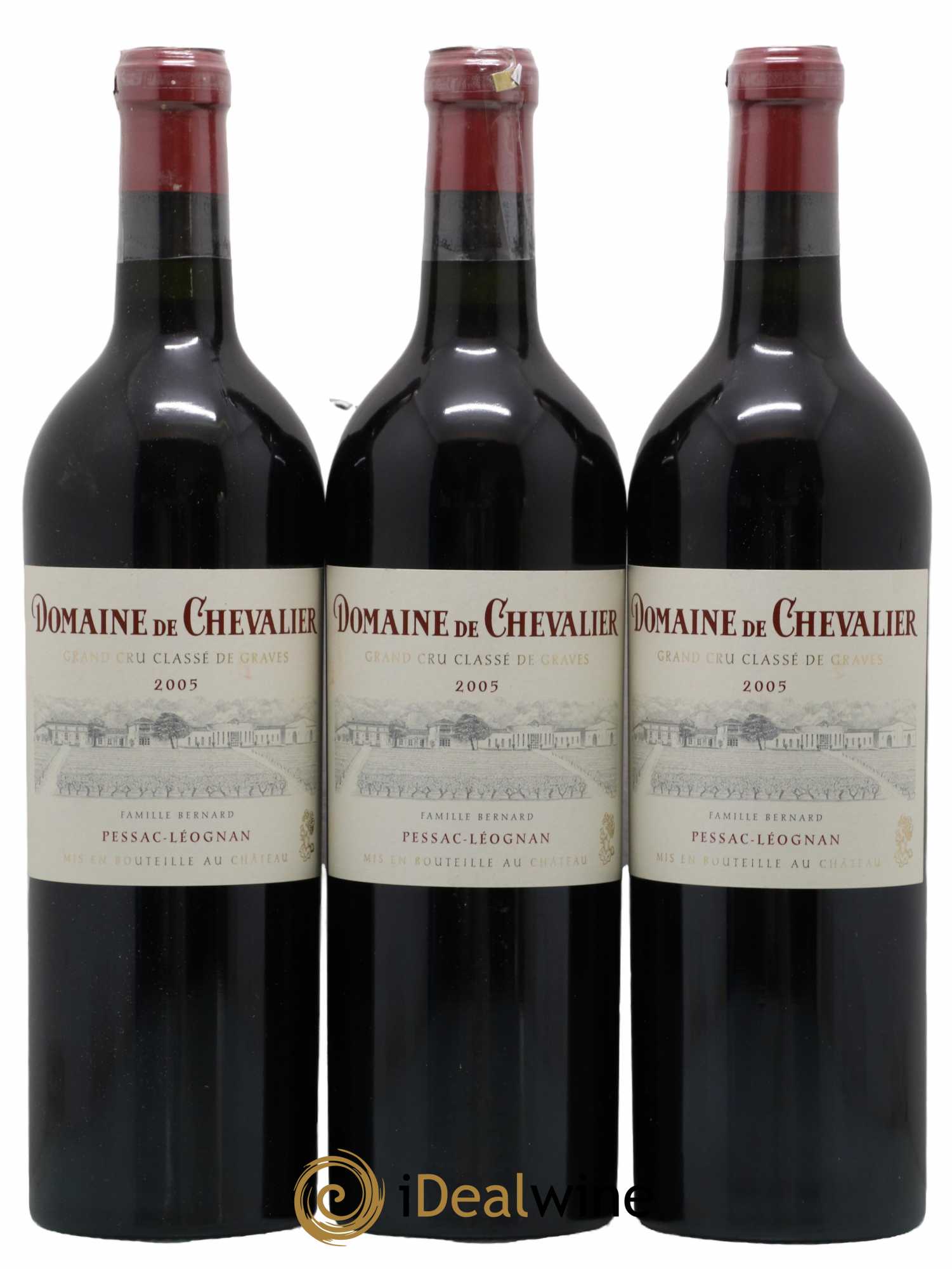 Domaine de Chevalier Cru Classé de Graves 2005 - Lot de 3 bouteilles - 0