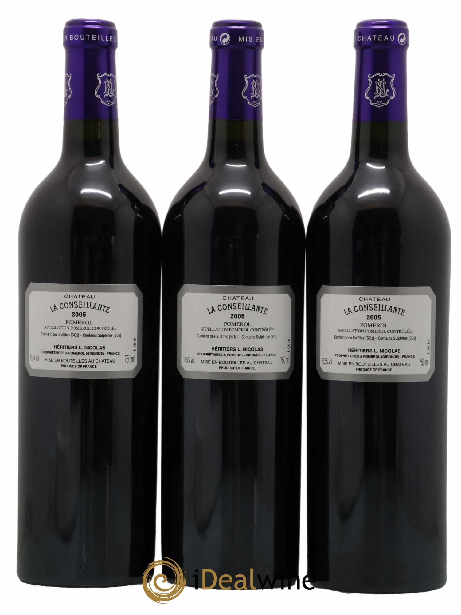 Château la Conseillante 2005 - Lot de 3 bouteilles - 1