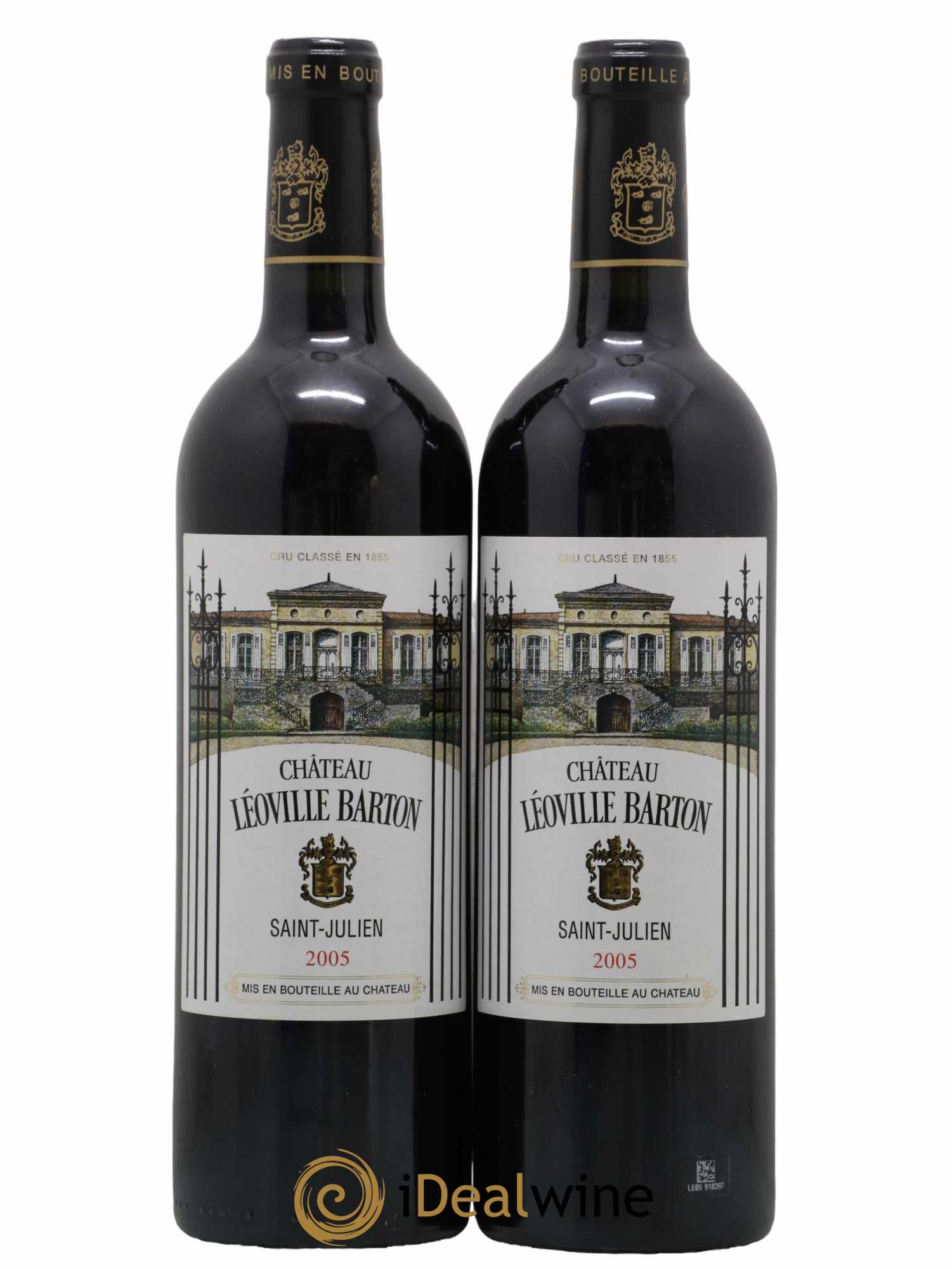 Château Léoville Barton 2ème Grand Cru Classé 2005 - Lot de 2 bouteilles - 0
