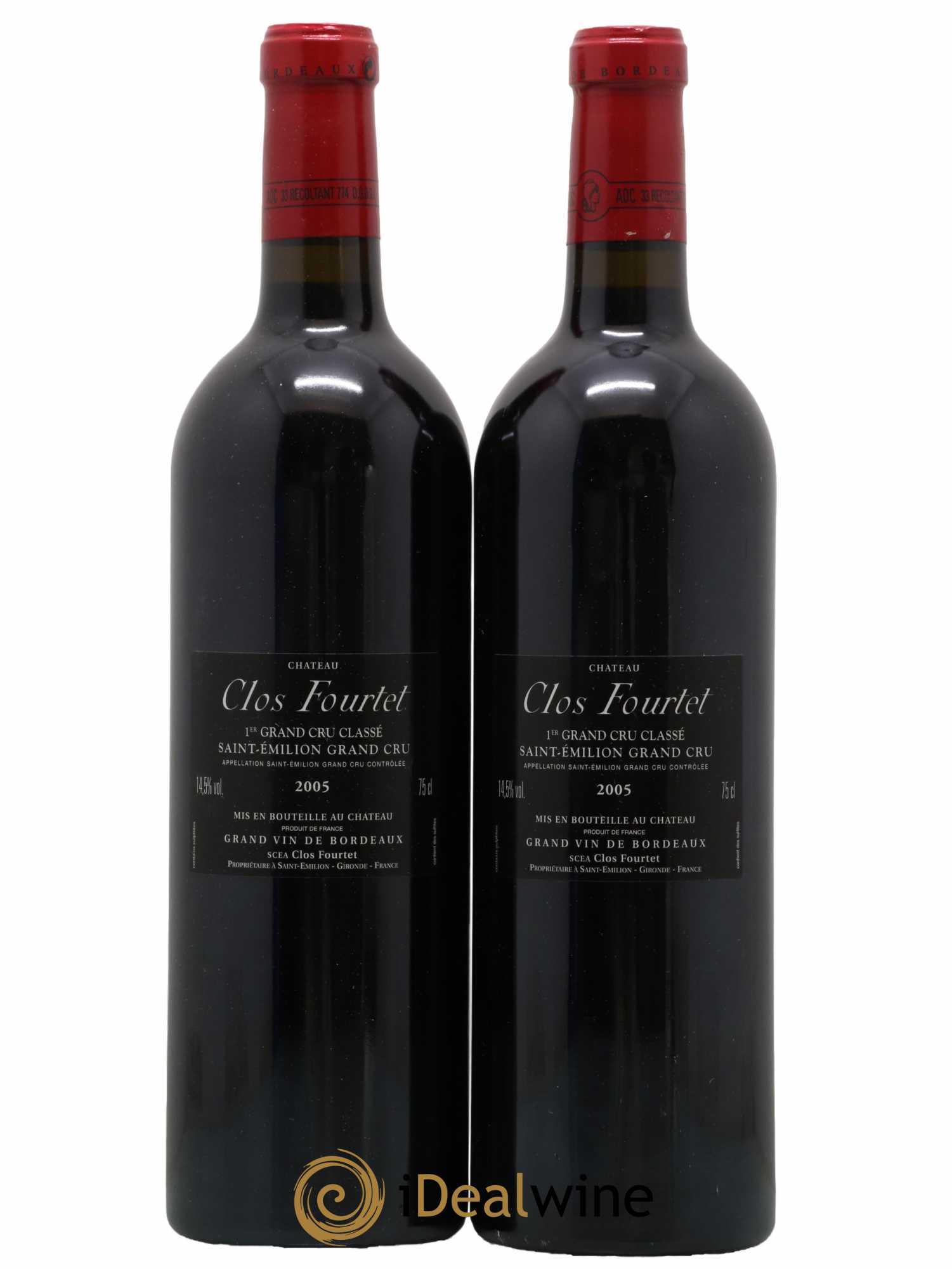 Clos Fourtet 1er Grand Cru Classé B 2005 - Lot de 2 bouteilles - 1