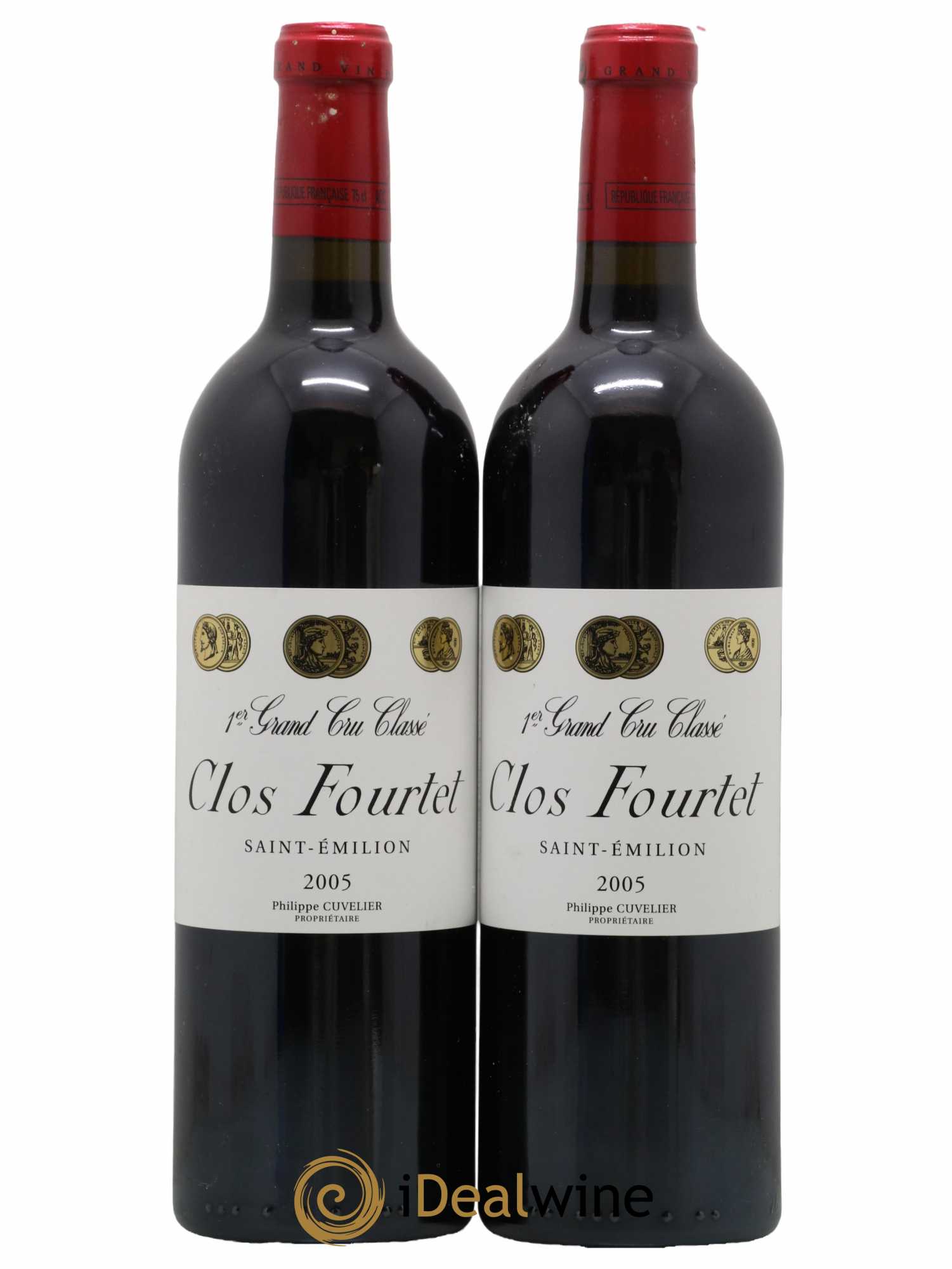 Clos Fourtet 1er Grand Cru Classé B 2005 - Lot de 2 bouteilles - 0