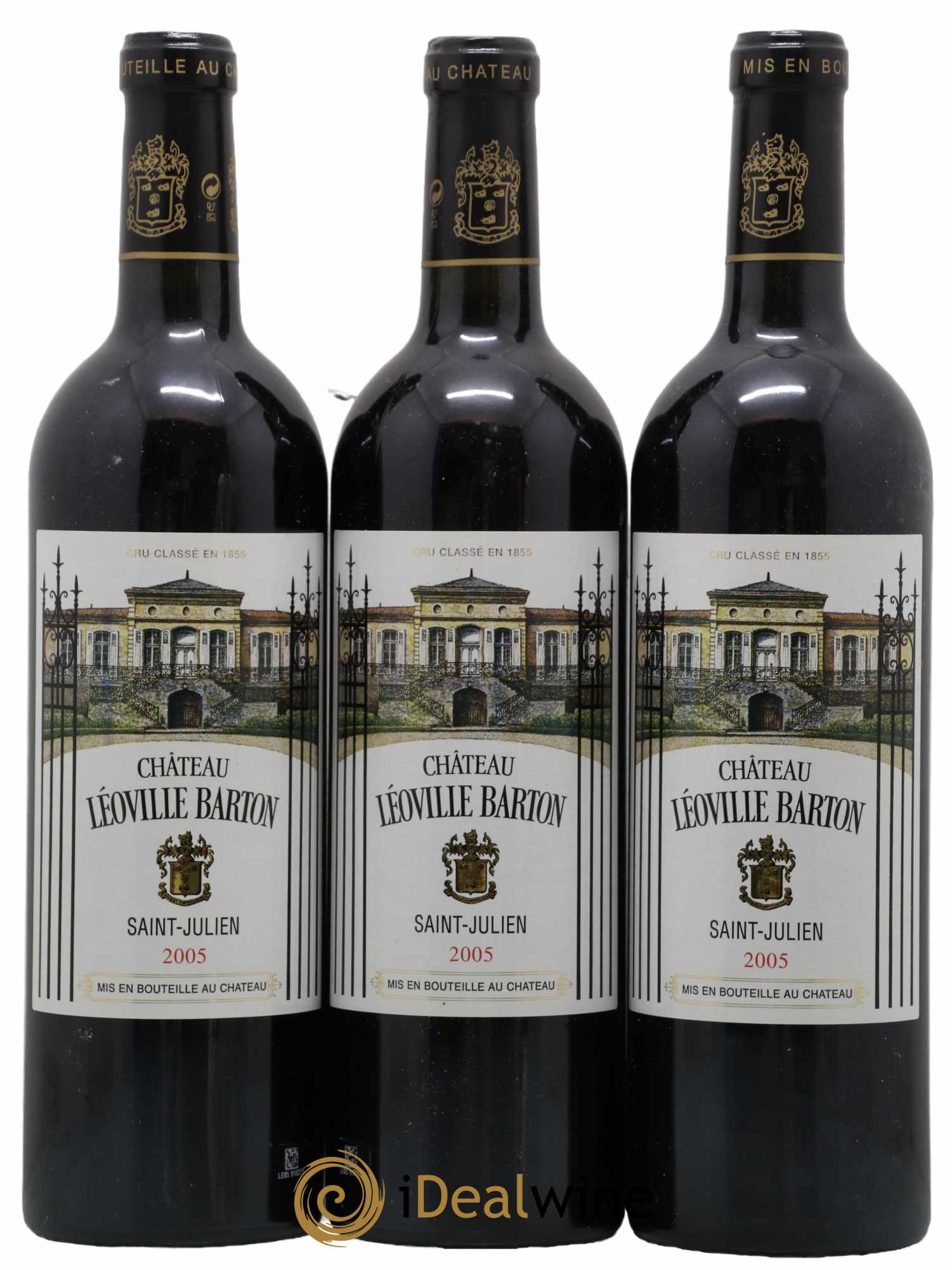Château Léoville Barton 2ème Grand Cru Classé 2005 - Lot de 3 bouteilles - 0
