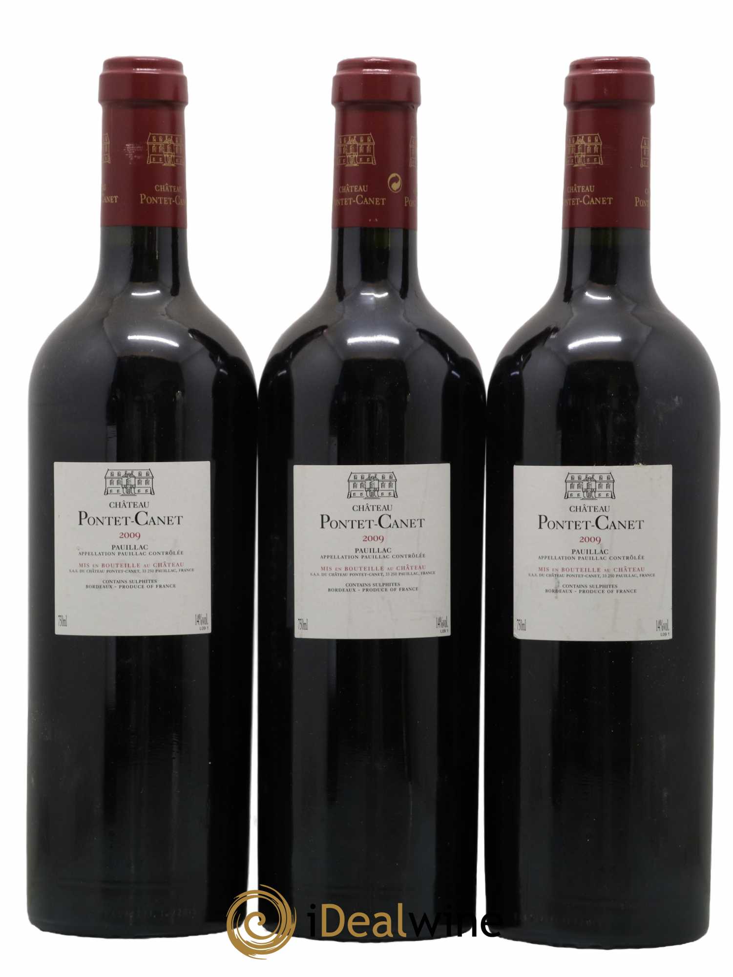 Château Pontet Canet 5ème Grand Cru Classé 2009 - Lot of 3 bottles - 1
