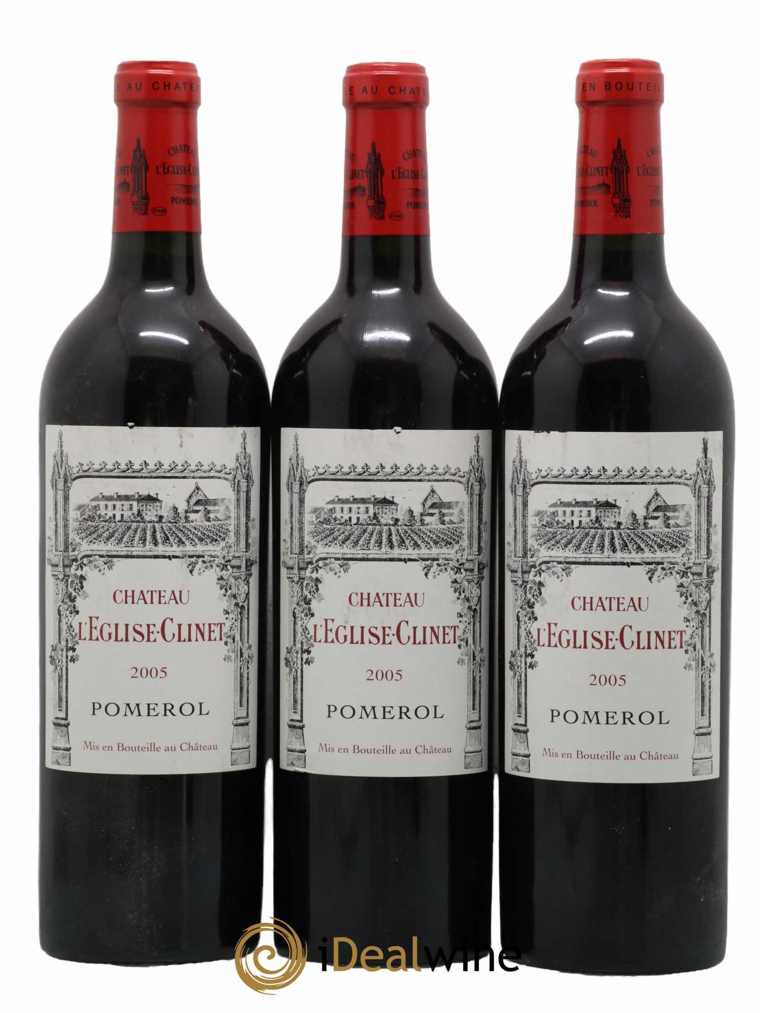 Château l' Église Clinet 2005 - Lot of 3 bottles - 0